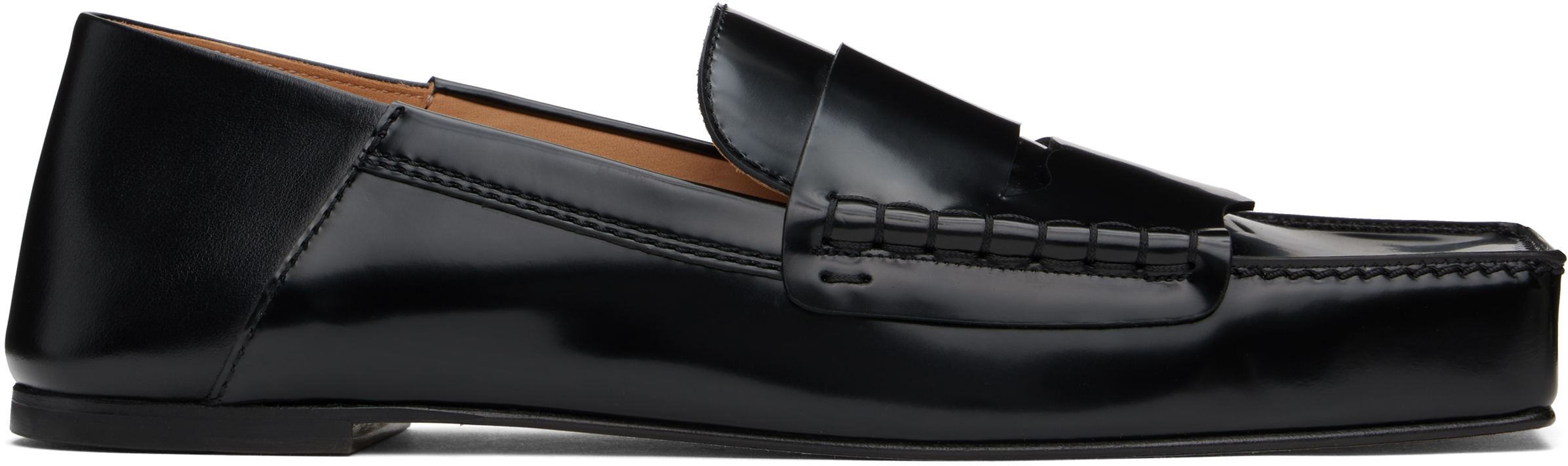 Jacquemus Black La Casa 'the Carré' Loafers In 990 Black