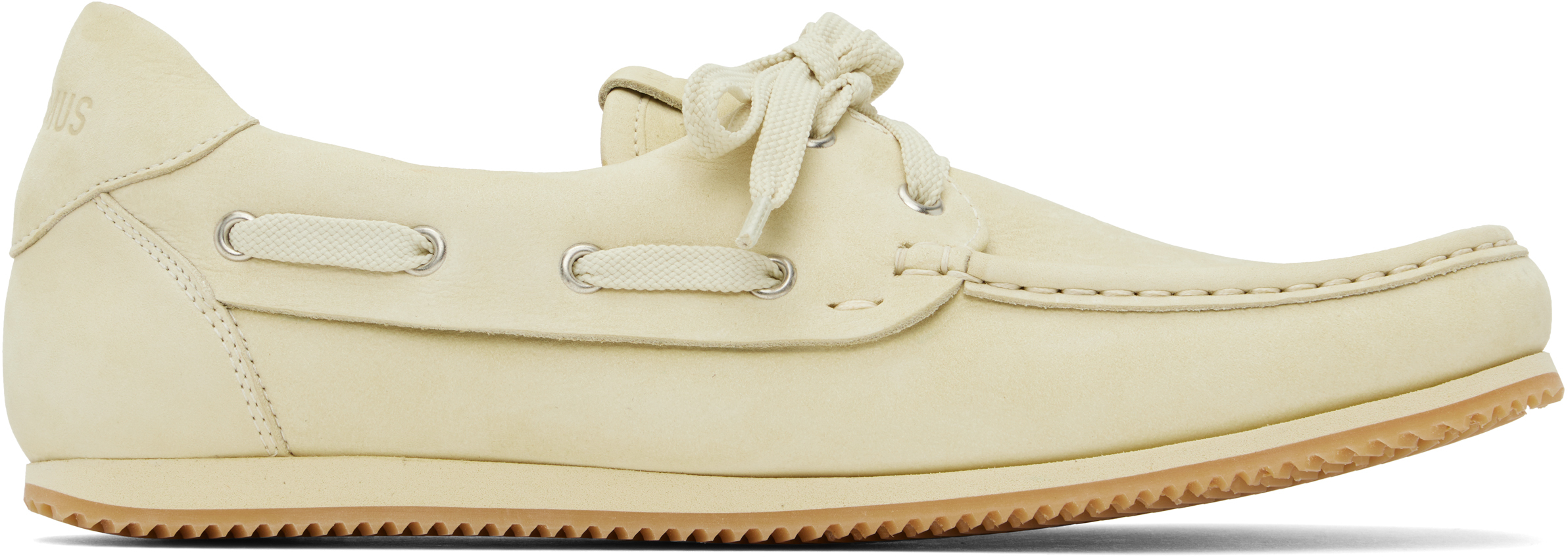 Jacquemus Beige La Croisière 'the Batto' Boat Shoes