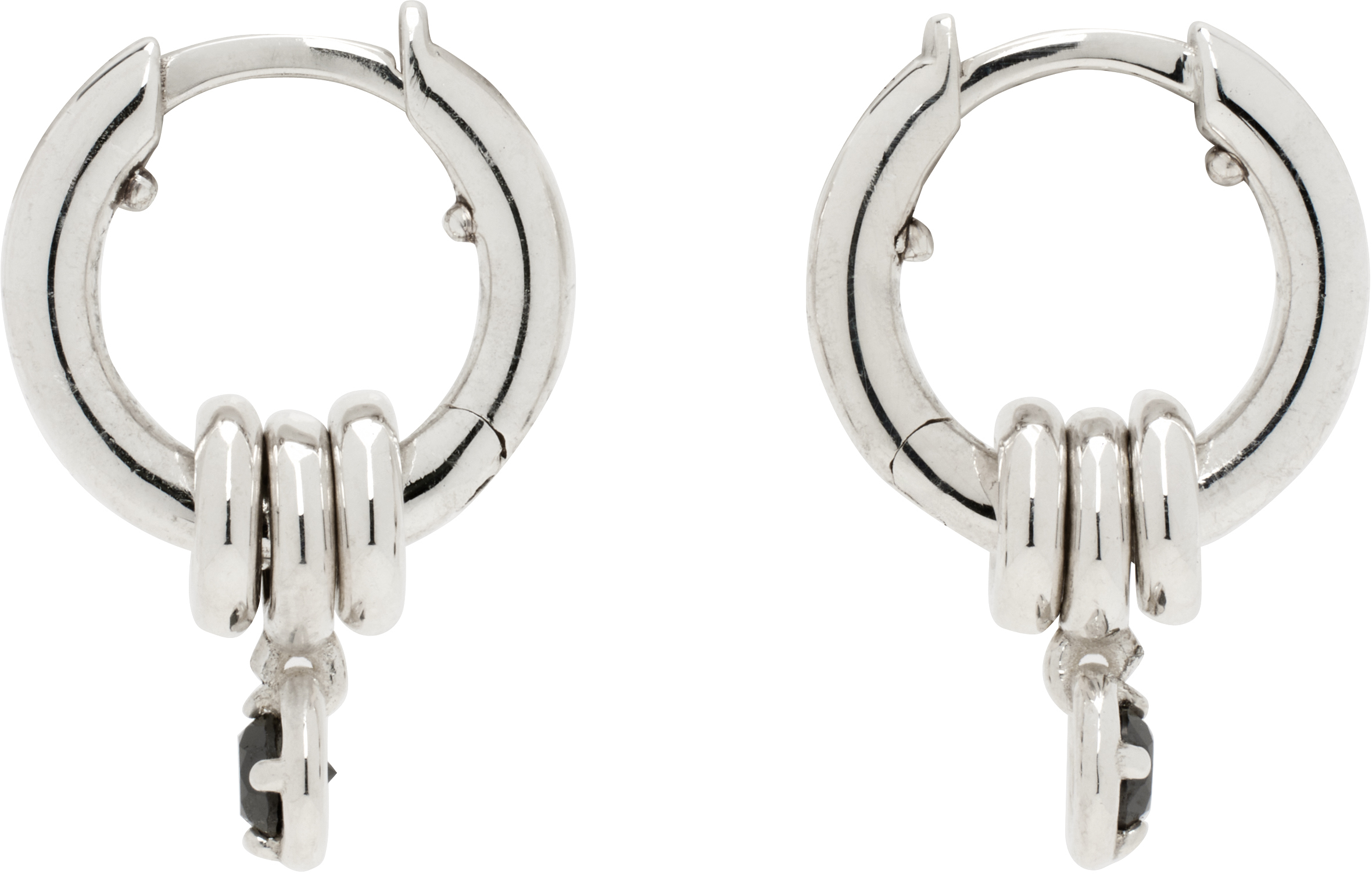 Silver Zahra Hoop Earrings