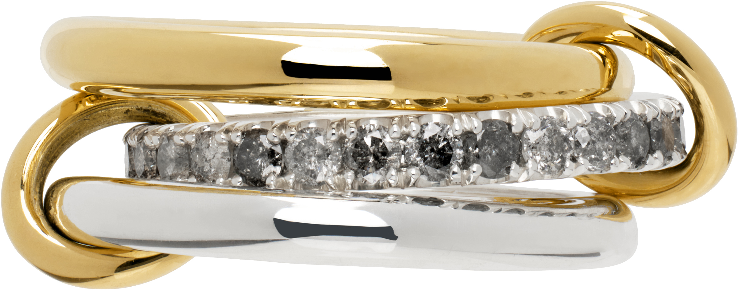 Silver & Gold Taurus SG Gris Ring