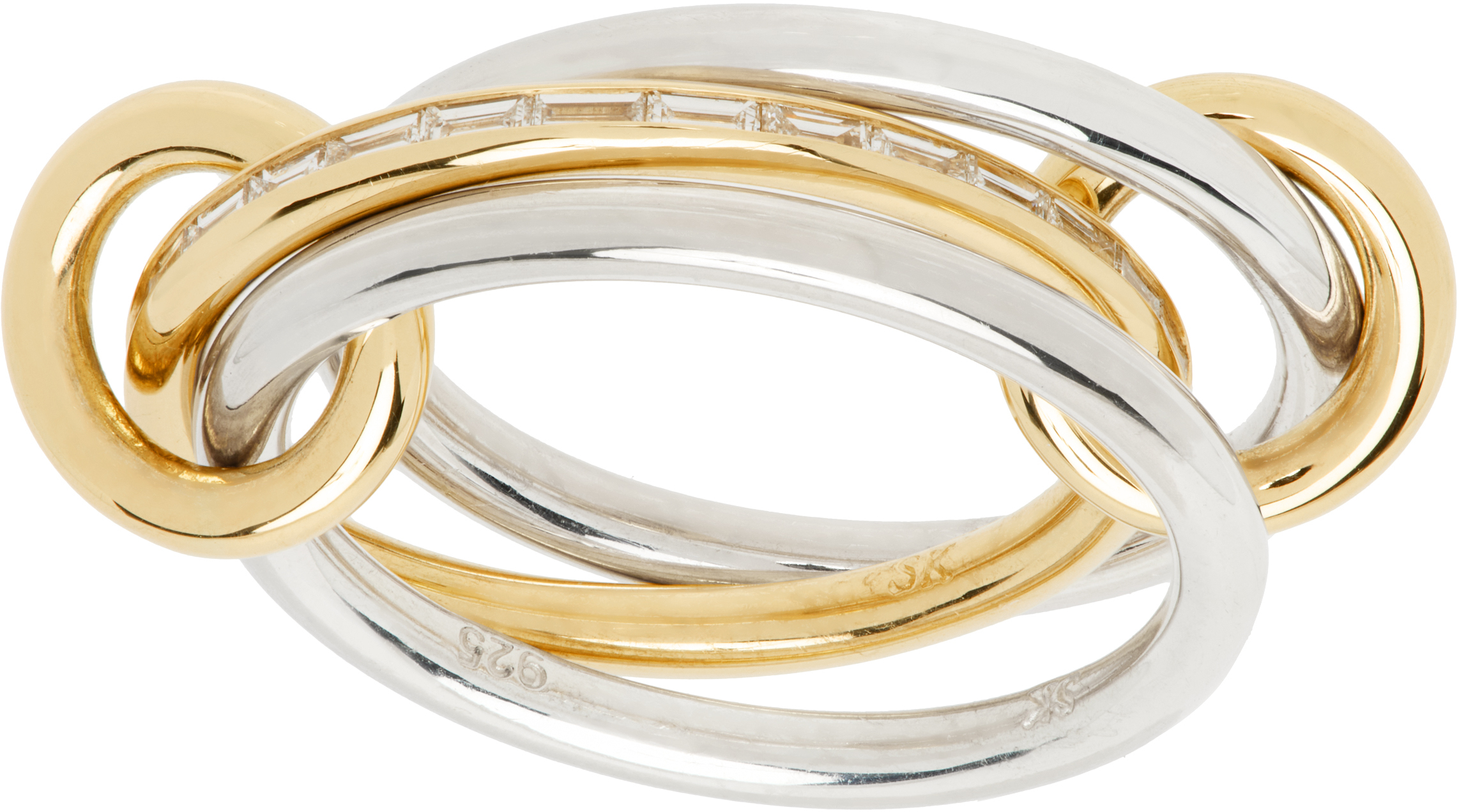 SPINELLI KILCOLLIN SILVER & GOLD SONJA SG RING 