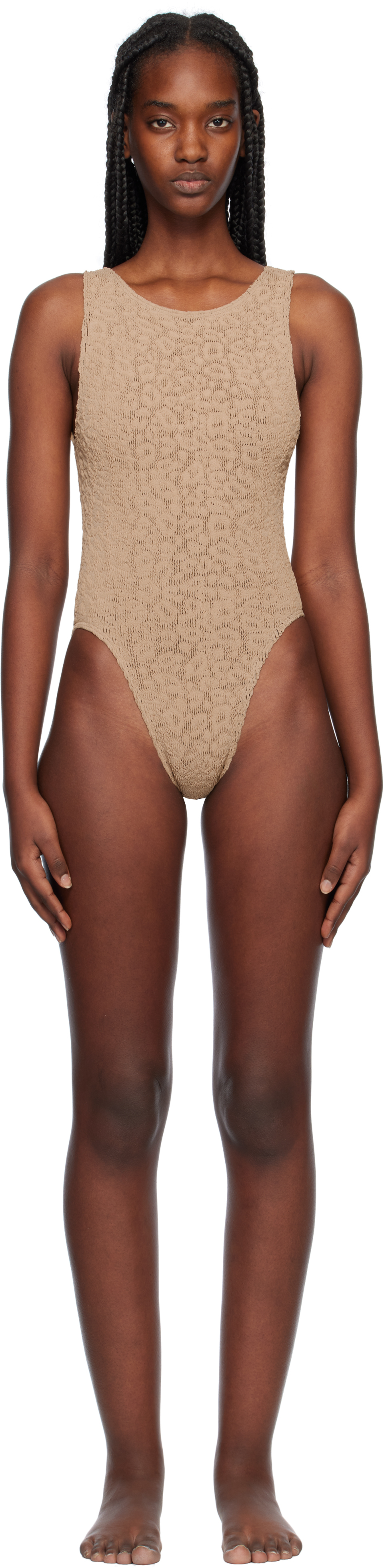 Bondeye Beige Guinness One-piece Swimsuit In Neutral