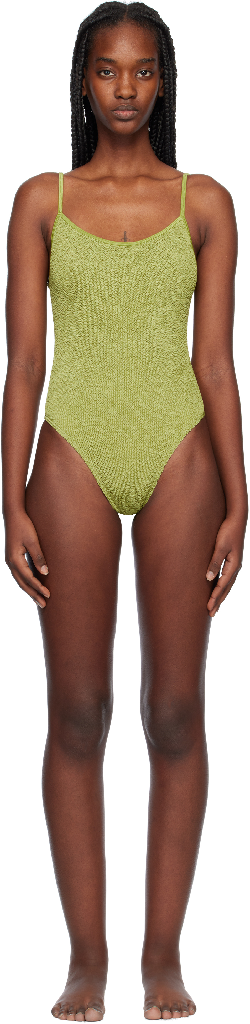 Green Low Palace One-Piece Swimsuit