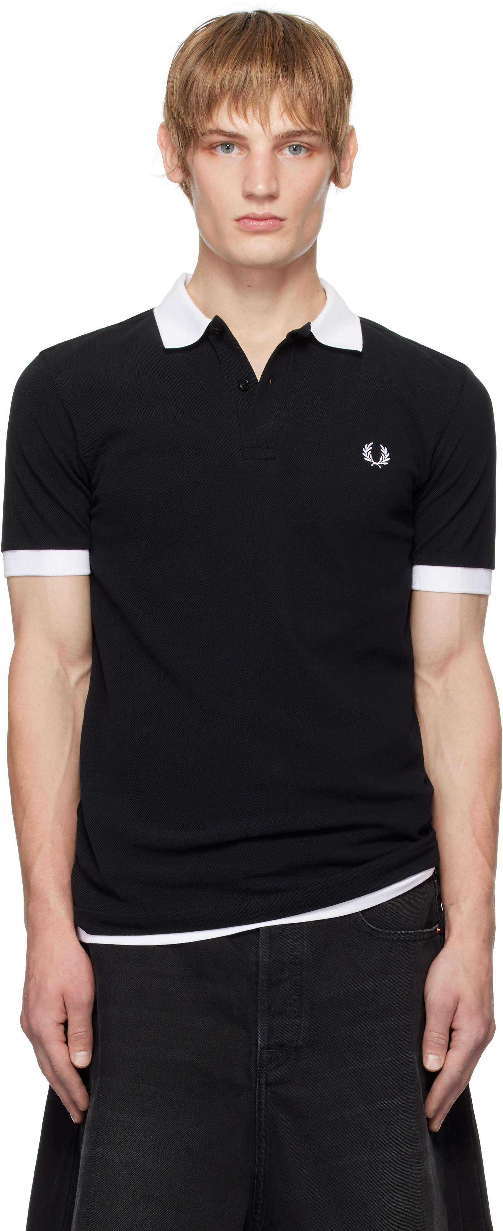 Black Fred Perry Edition Contrast Polo