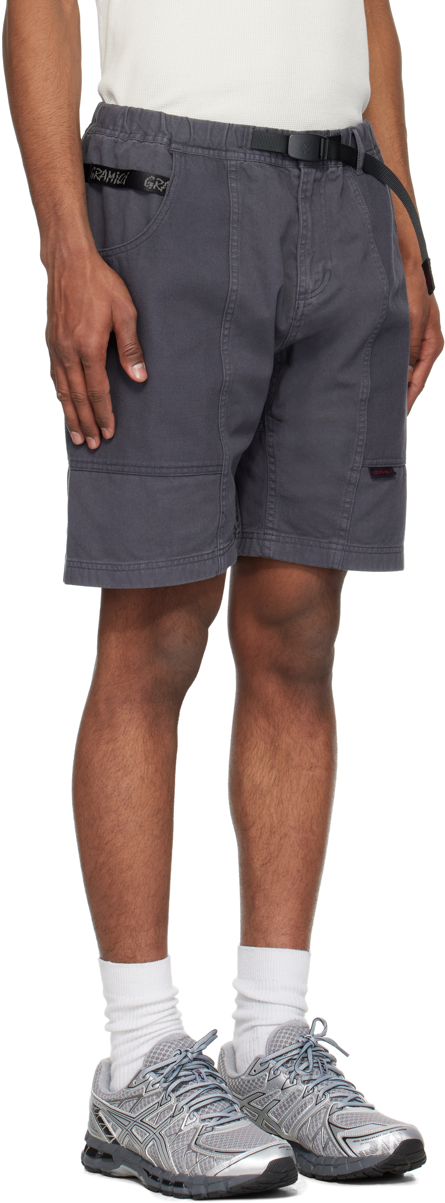 Gramicci Gray Gadget Shorts In Fossil Grey