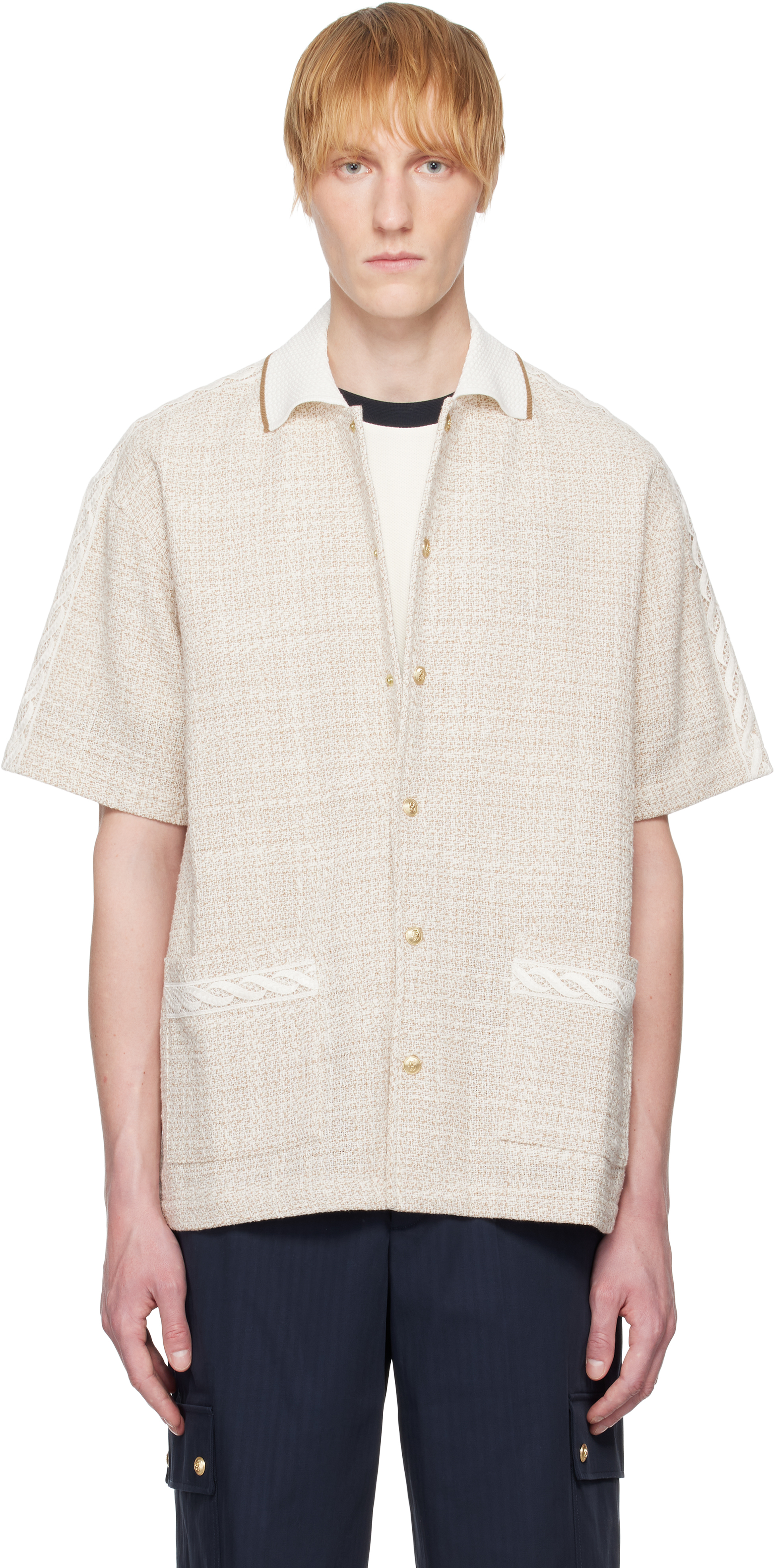 Beige 'La Chemise Tweed' Shirt