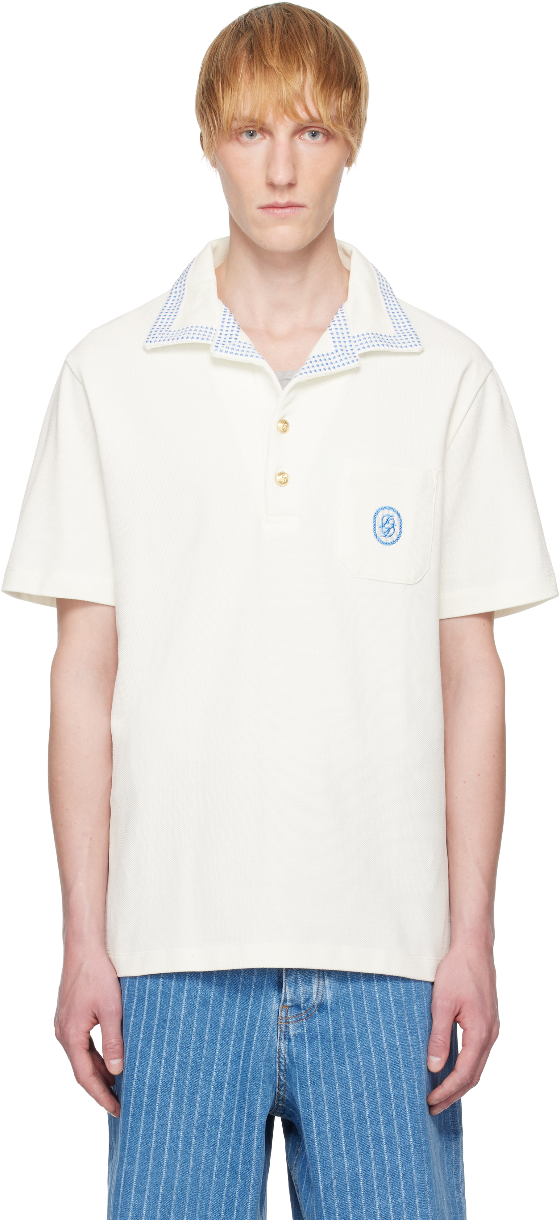 Off-White 'Le Polo Piqué Damier' Polo