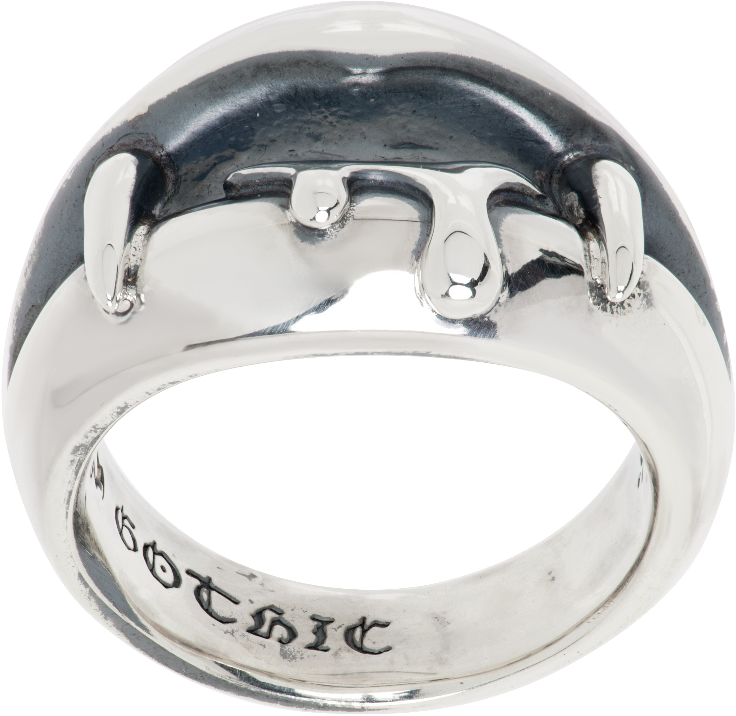 【関税込み】YOHJI YAMAMOTO シルバー Vampire Blood リング SILVER 950 VAMPIRE BLOOD RING(11号 Silver): GOTHIC YOHJI