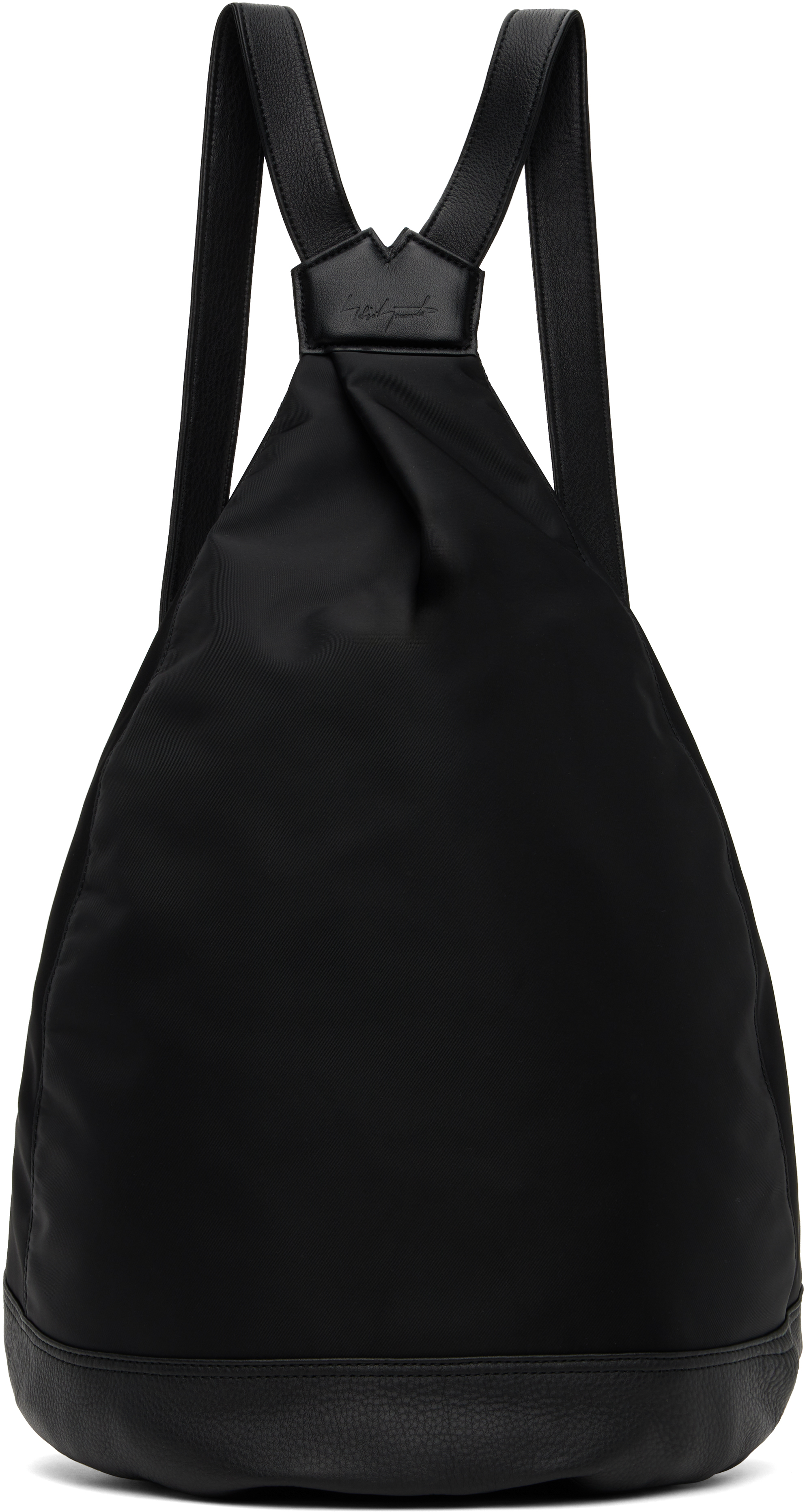 YOHJI YAMAMOTO: Black Y Nylon Backpack | SSENSE