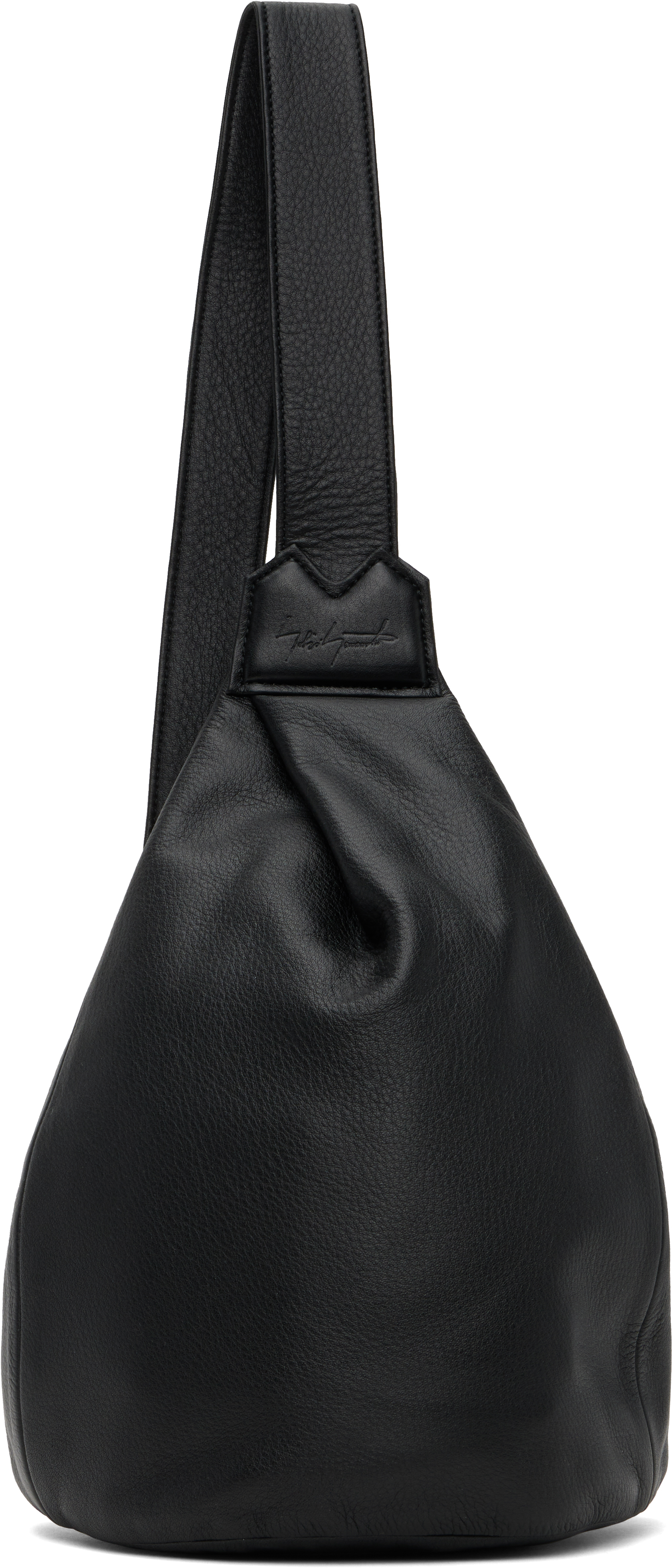 Yohji Yamamoto Black Flap Messenger Bag Yohji Yamamoto