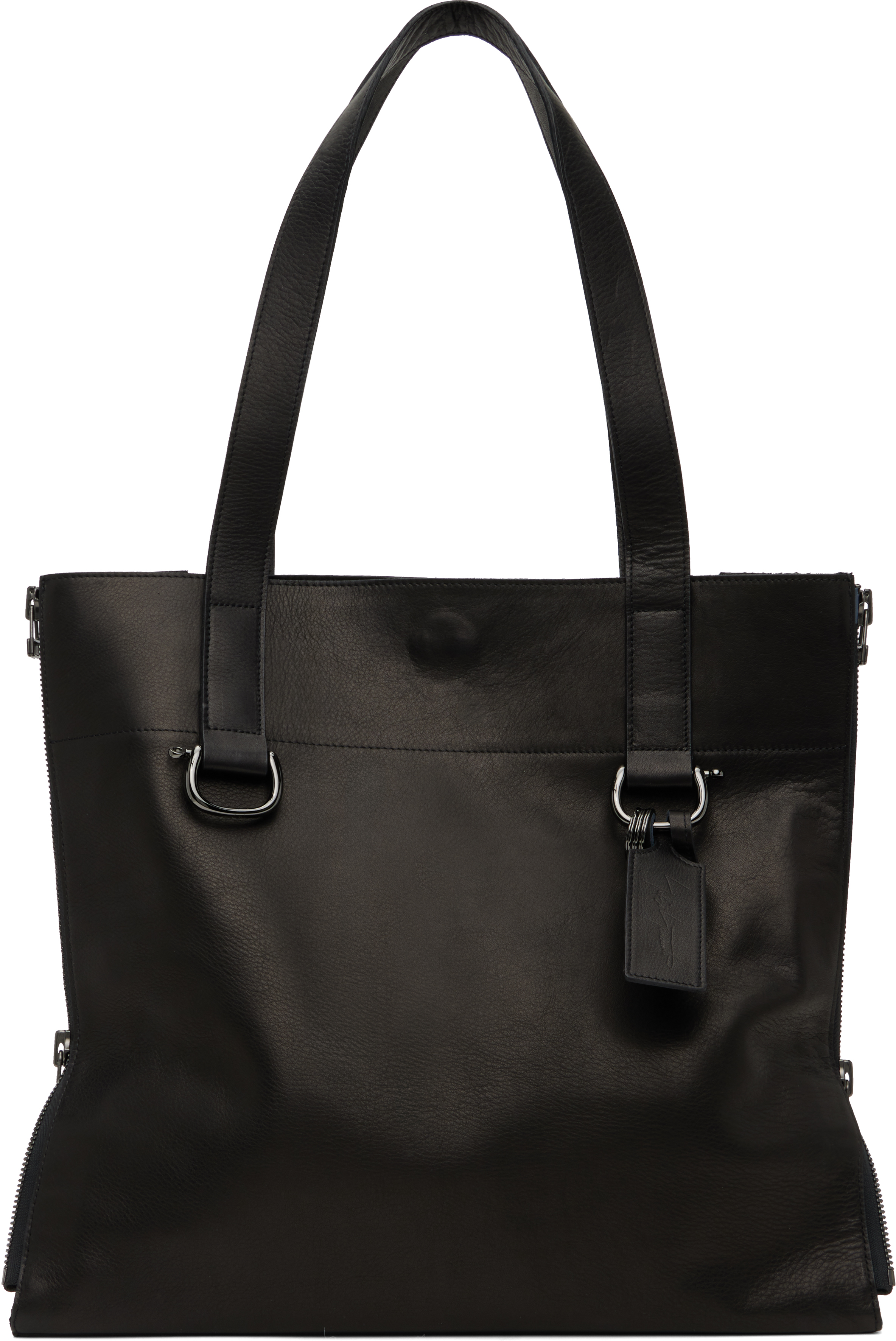 Black Zipper Tote