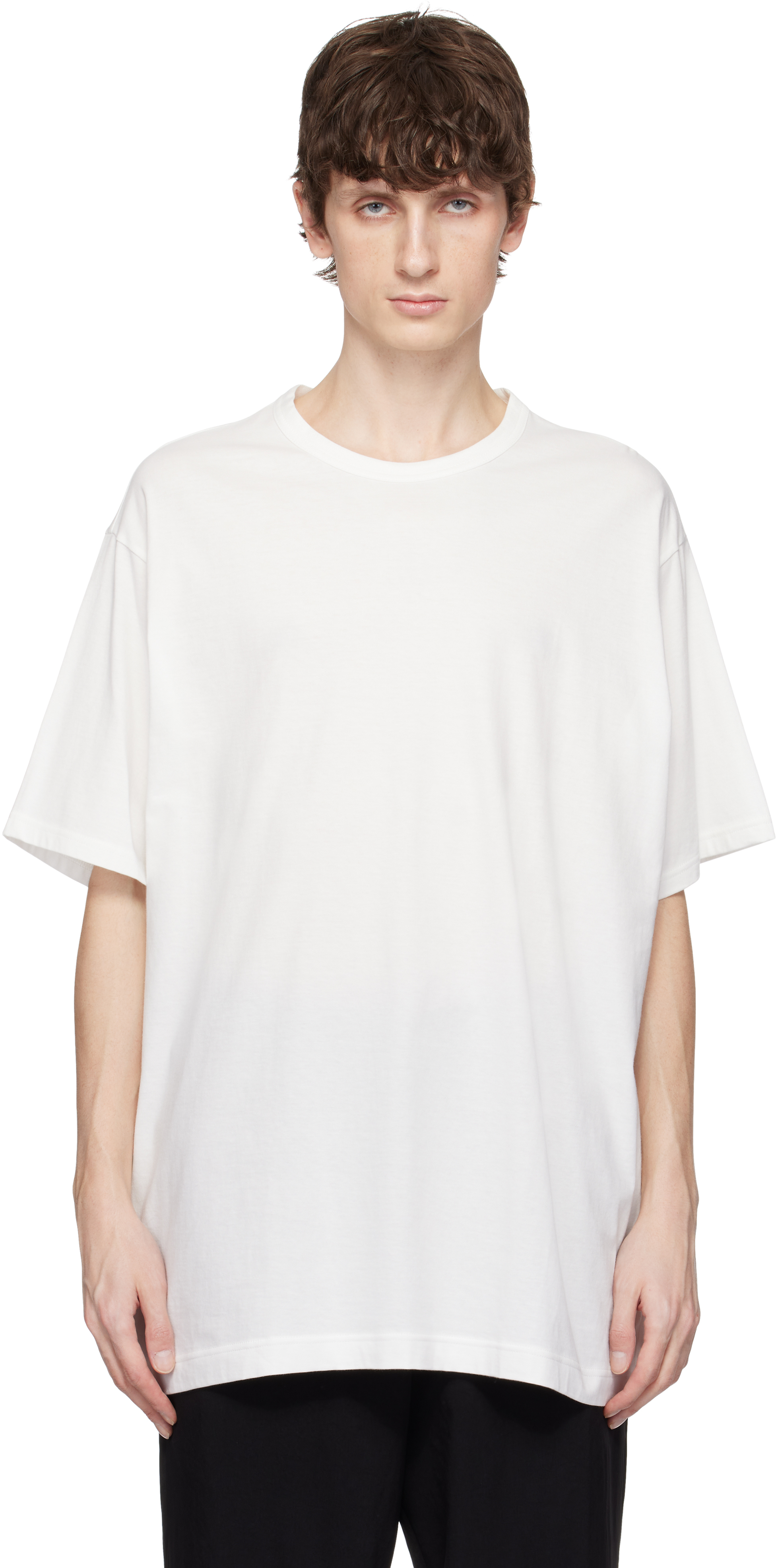 White Ultima Jersey Round Neck T-shirt