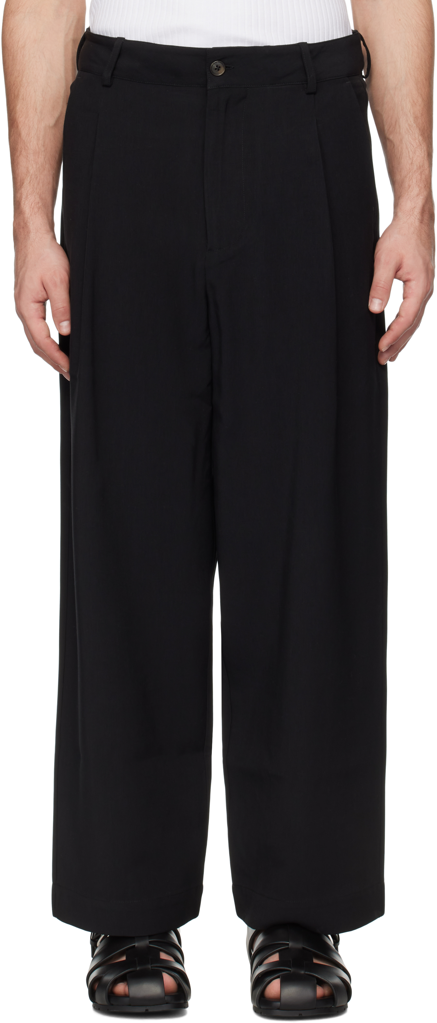 Black Travel Trousers