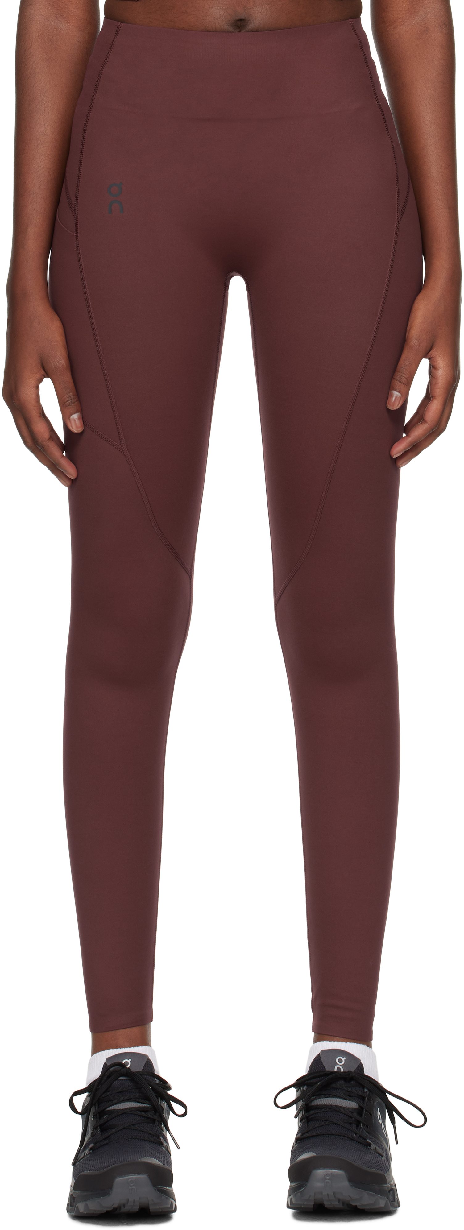 On Burgundy Movement Tights Lg Sport Leggings In Mulberry