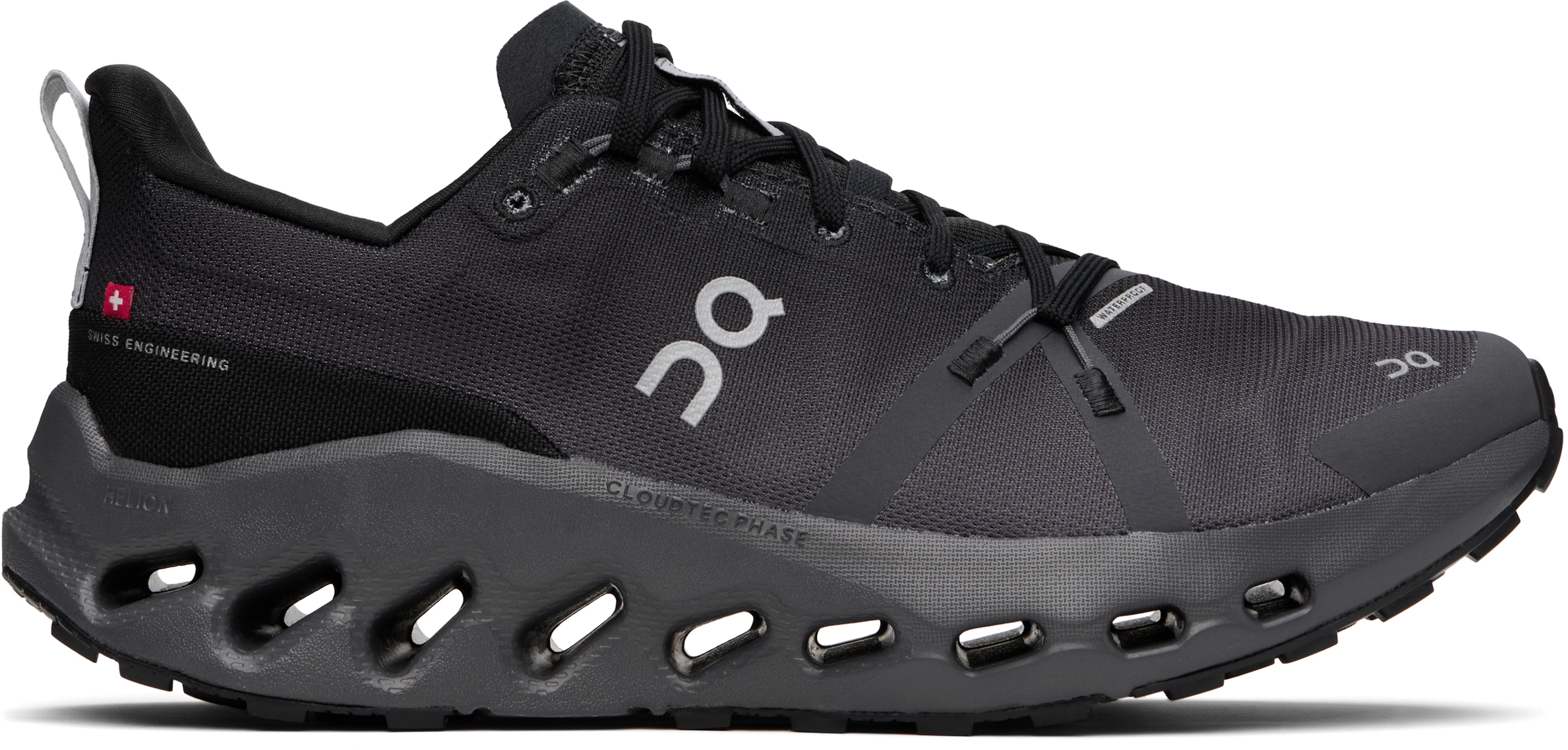 On: Black Cloudsurfer Trail Waterproof Sneakers | SSENSE On: Black Cloudsurfer Trail Waterproof Sneakers | SSENSE