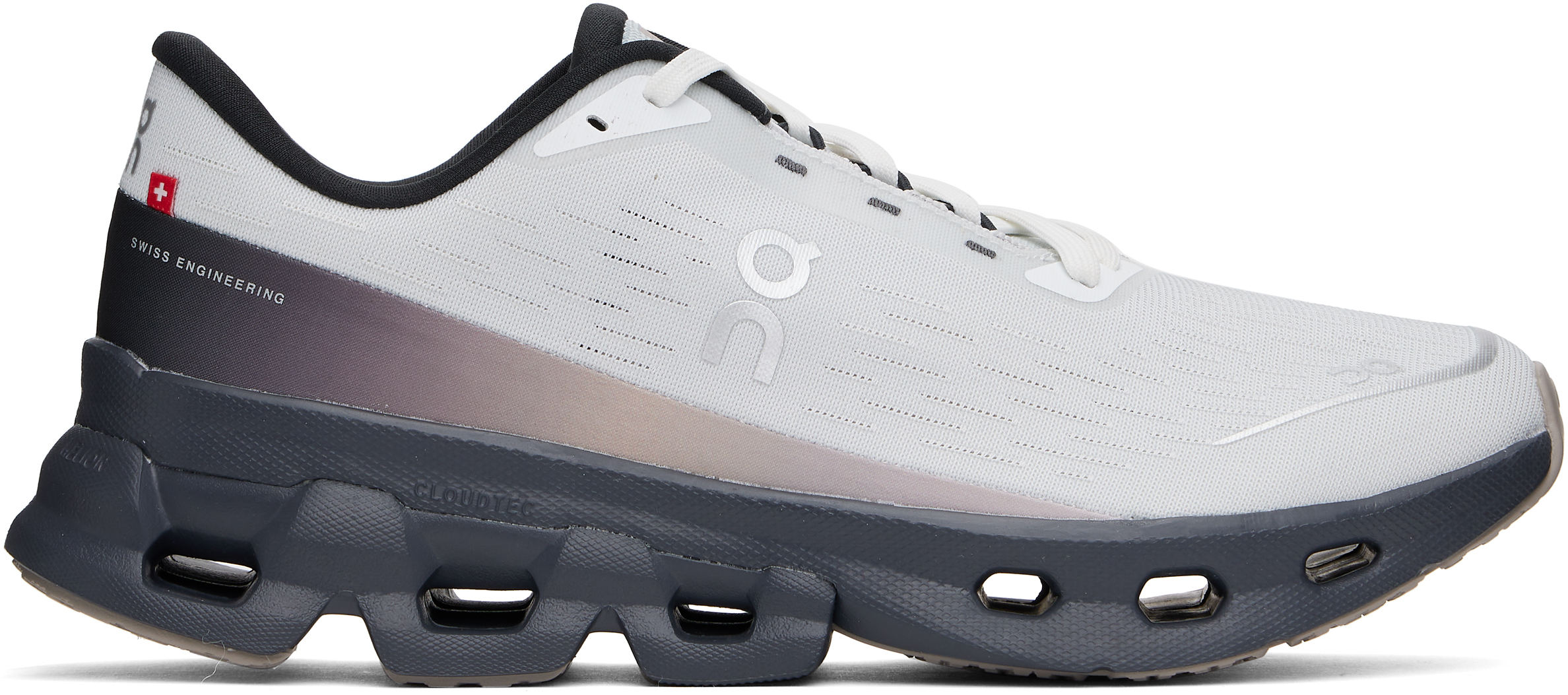On Cloudspark Mesh Sneakers In Glacier | Fog