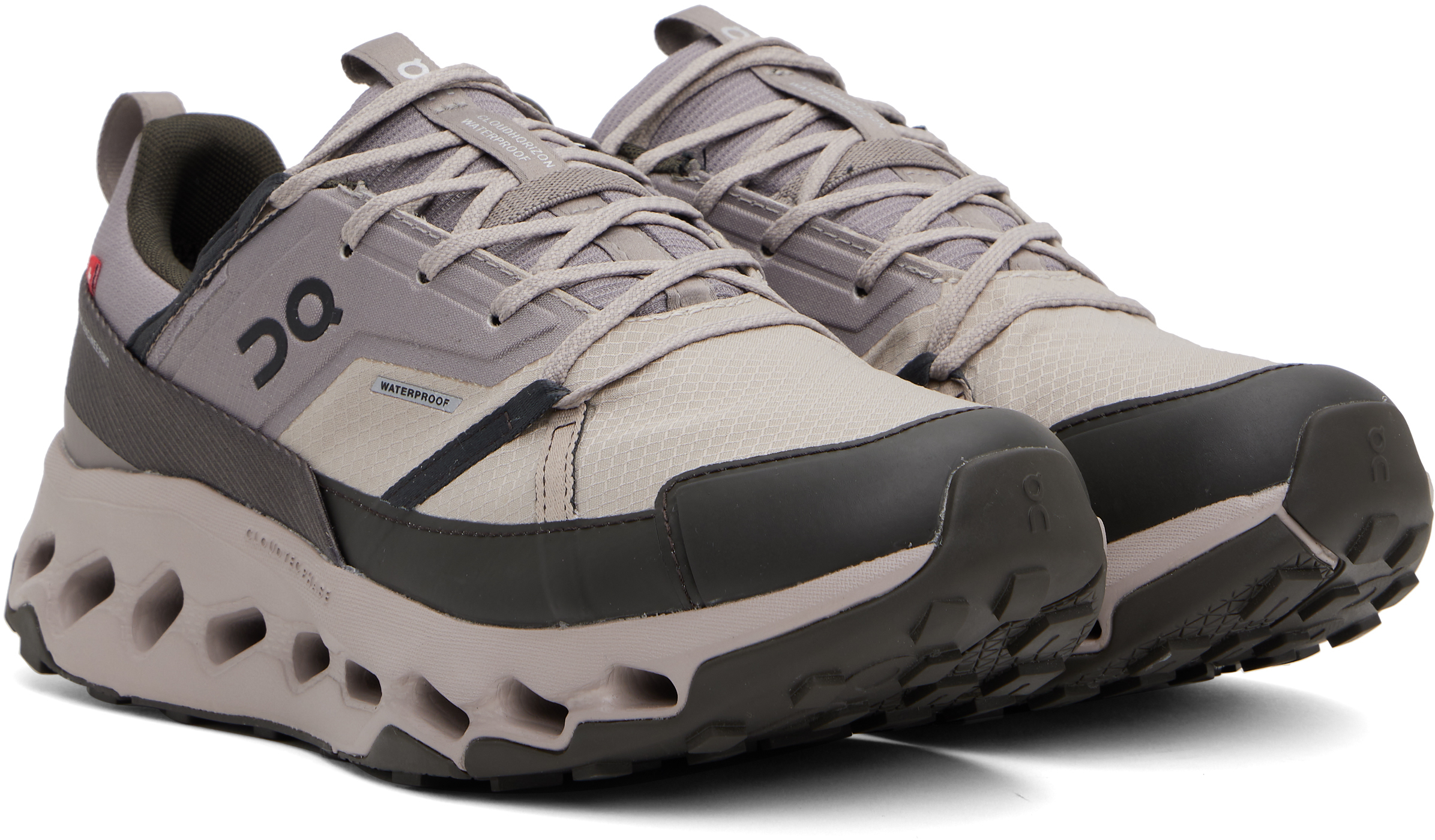 On Gray & Beige Cloudhoriz Waterproof Sneakers In Fog | Thorn