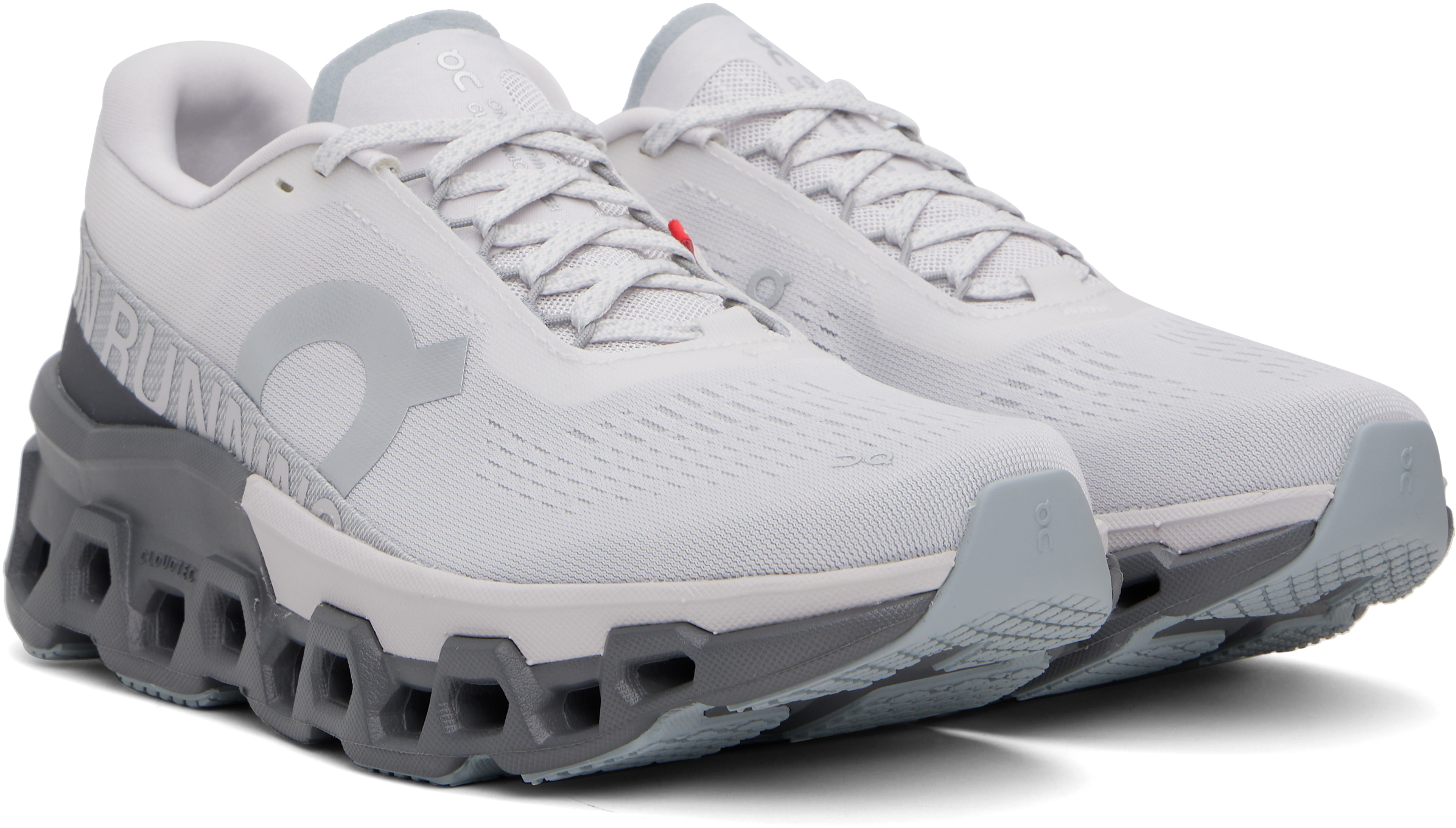 On White & Gray Cloudmster 2 Sneakers In Frost | Rock