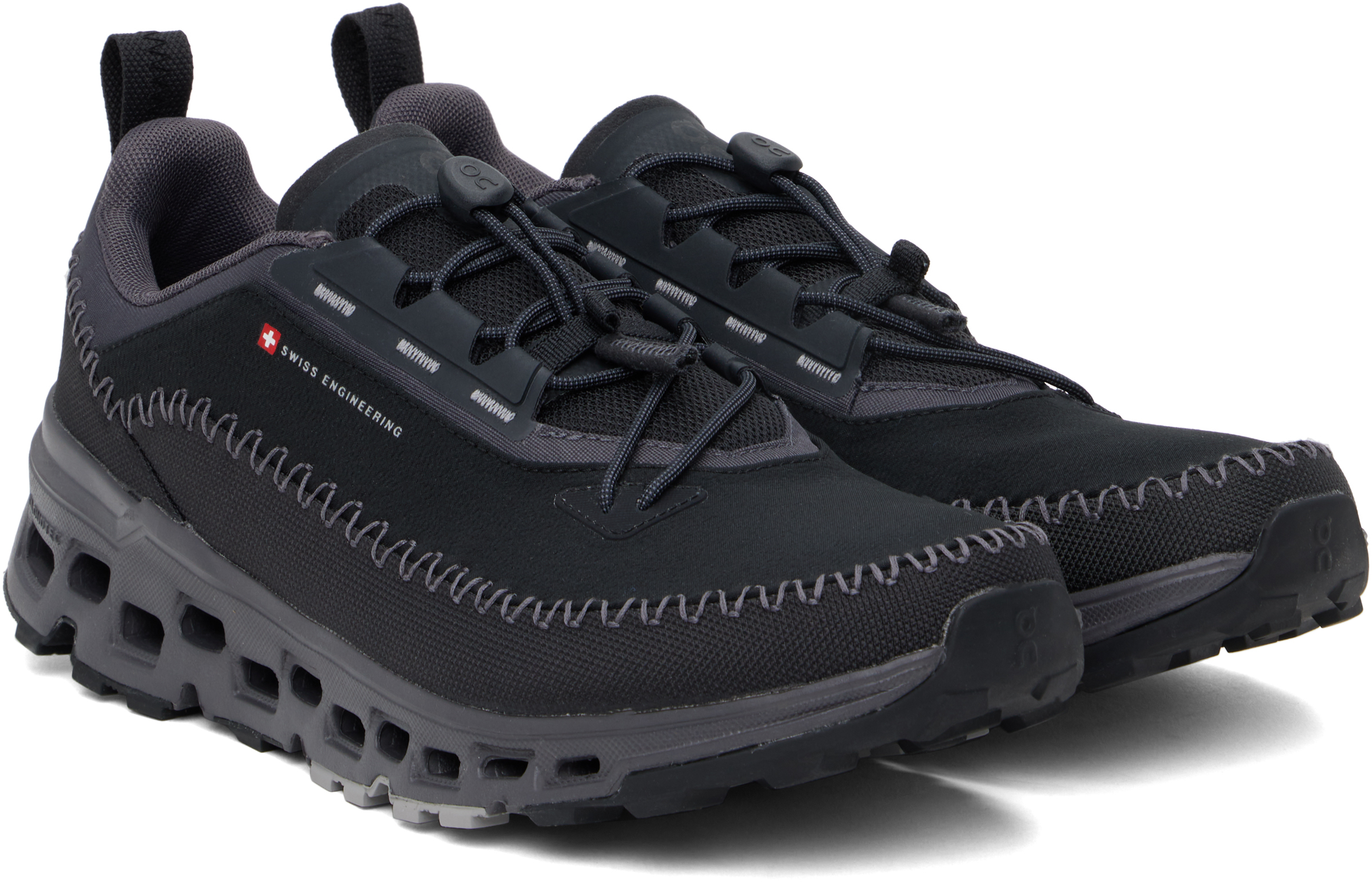 On Cloudaway 2 Rubber-trimmed Coated Recycled-shell And Mesh Sneakers In Black | Eclipse
