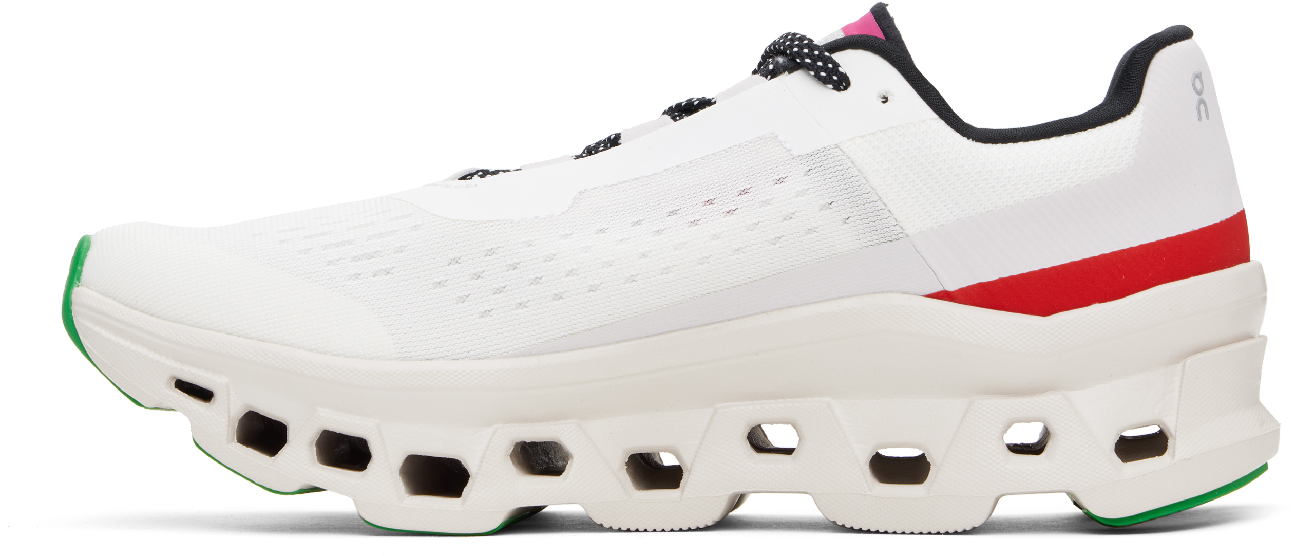 On Cloudmster Rubber-trimmed Mesh Running Sneakers In Ivory | Pearl
