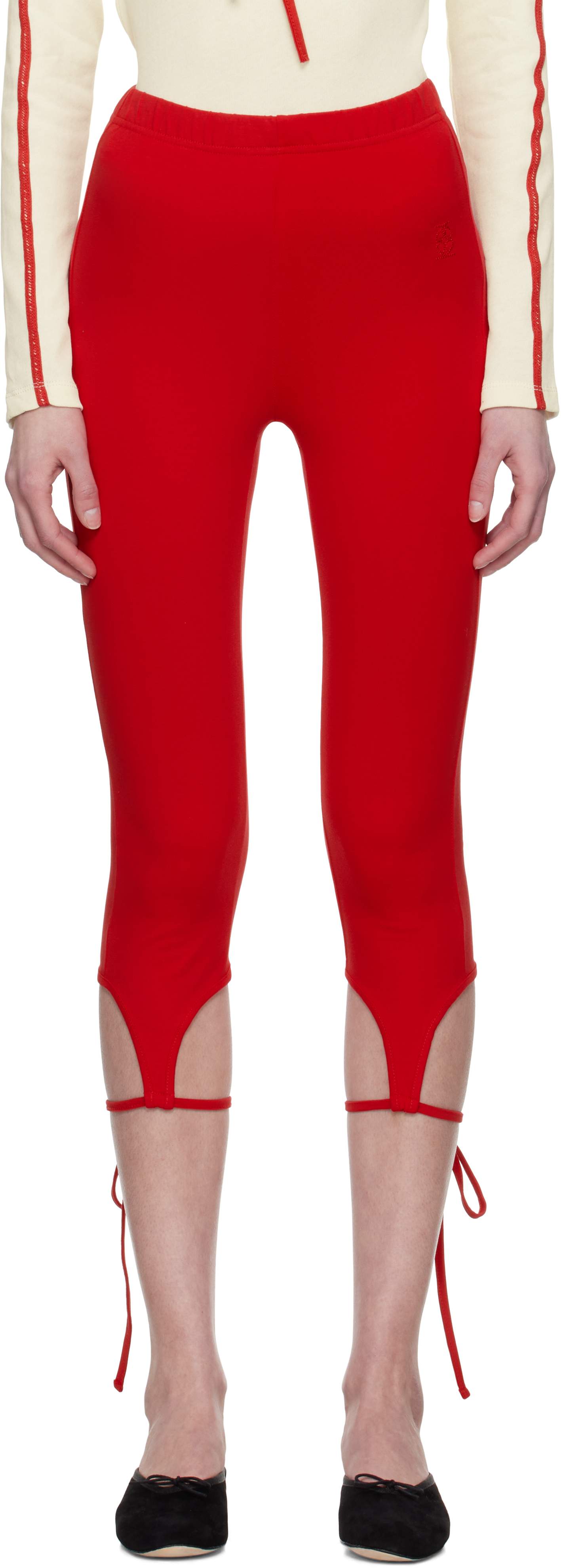 Red Capri Leggings