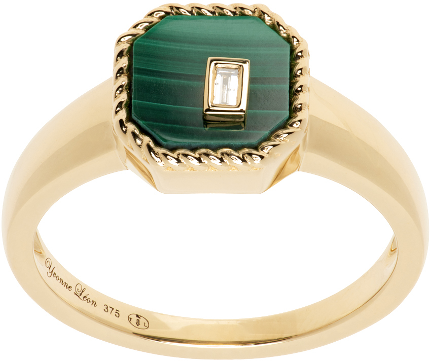 【関税込み】Yvonne Leon ゴールド Baby Chevaliere Octo リング Gold Baby Chevalière Octo Ring by Yvonne Léon on Sale