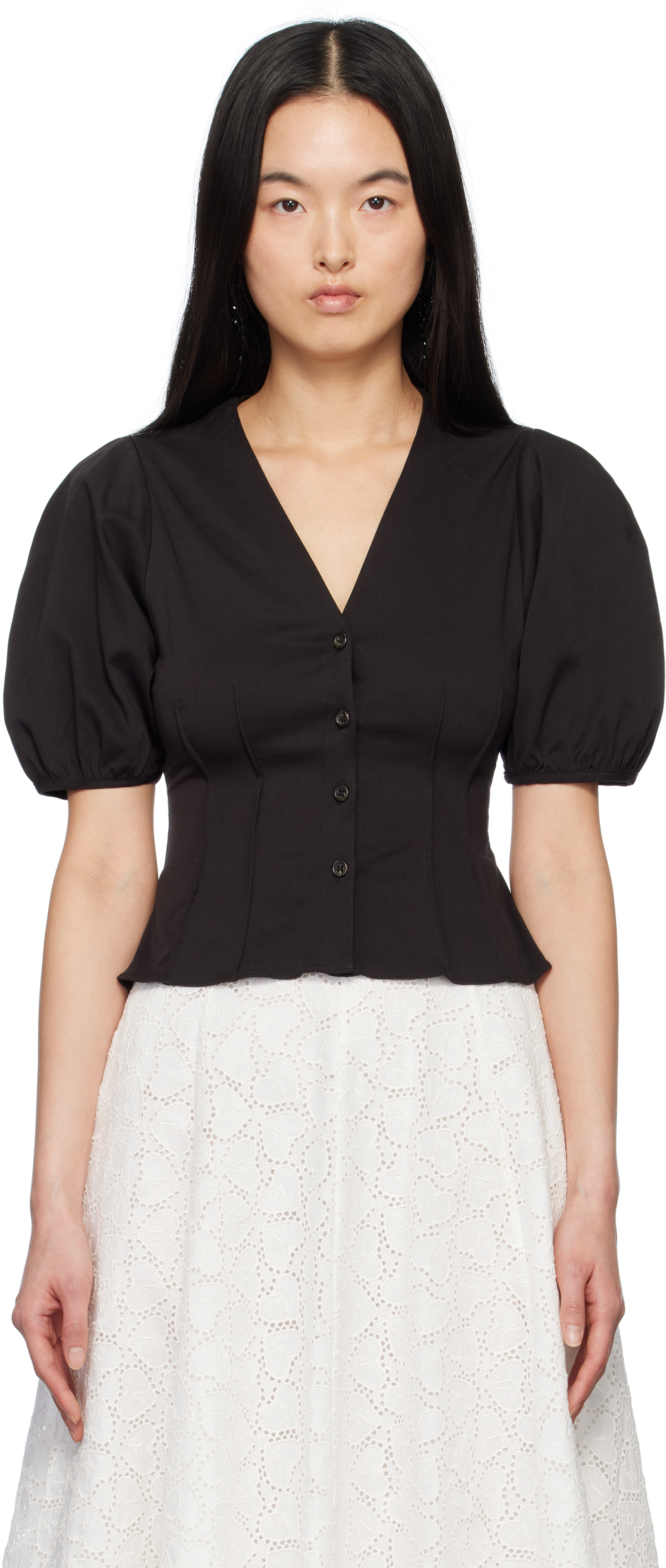 Black Lorene Blouse