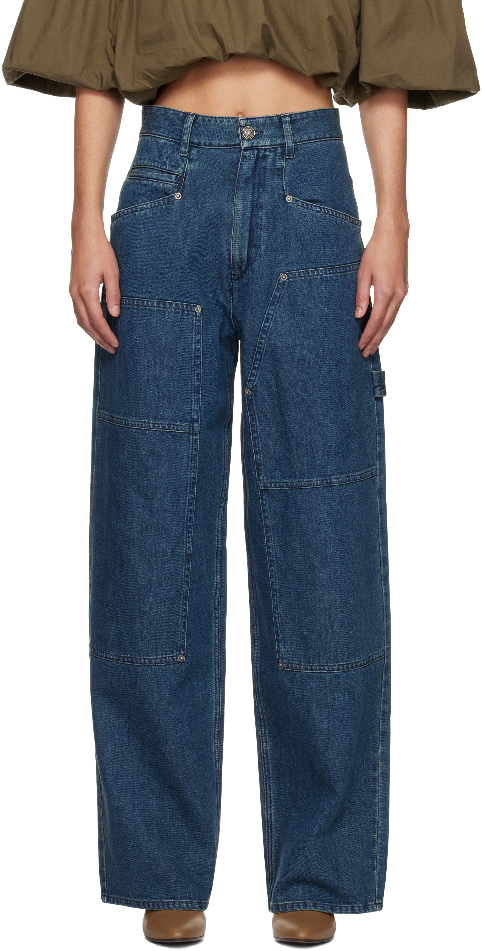 Blue Ophra Jeans by Isabel Marant Etoile on Sale