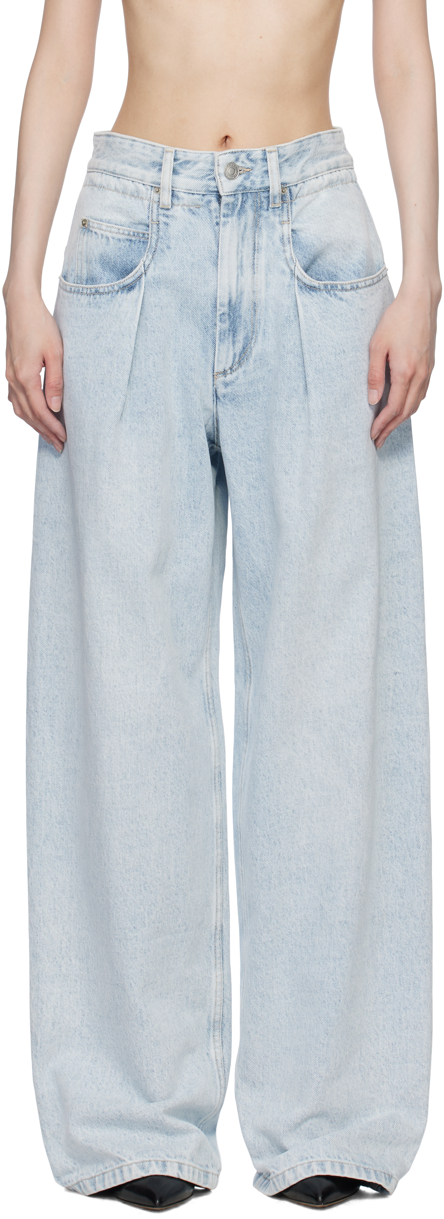デニム・ジーパン MARANT ETOILE 'Rachelle' jeans Light Blue Blue Rachelle Jeans by Isabel Marant Etoile on Sale