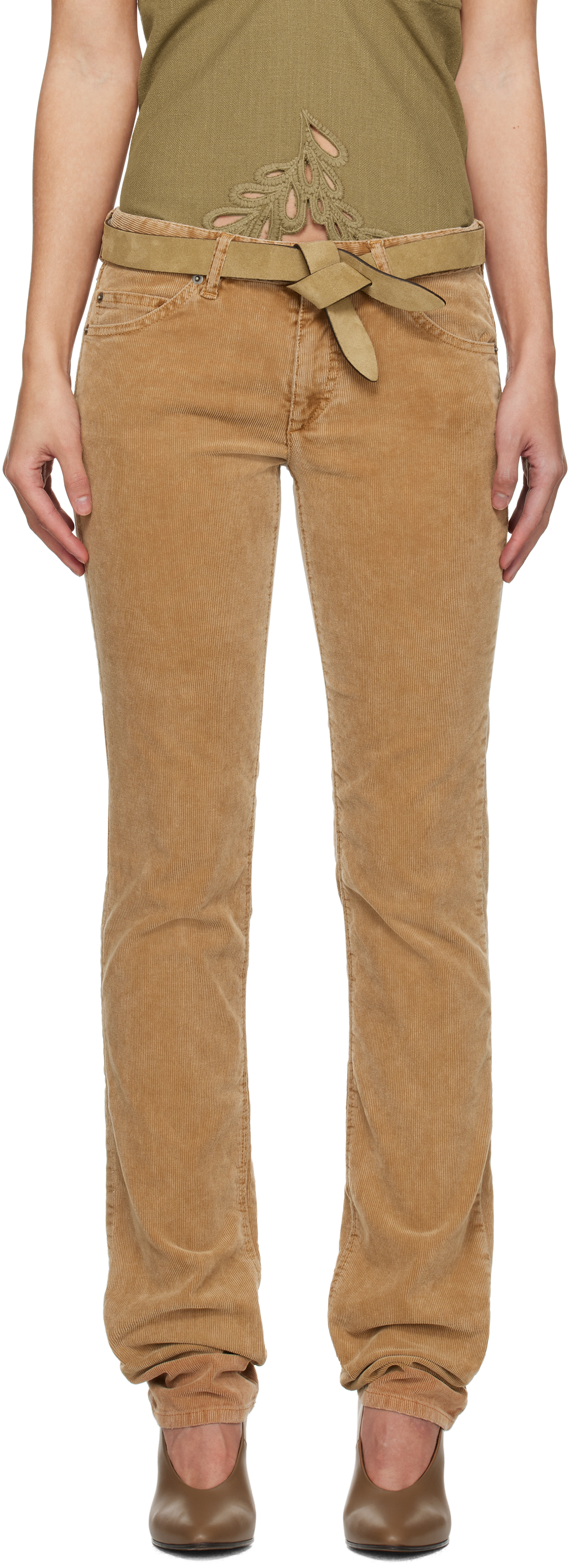 Tan Leniya Trousers