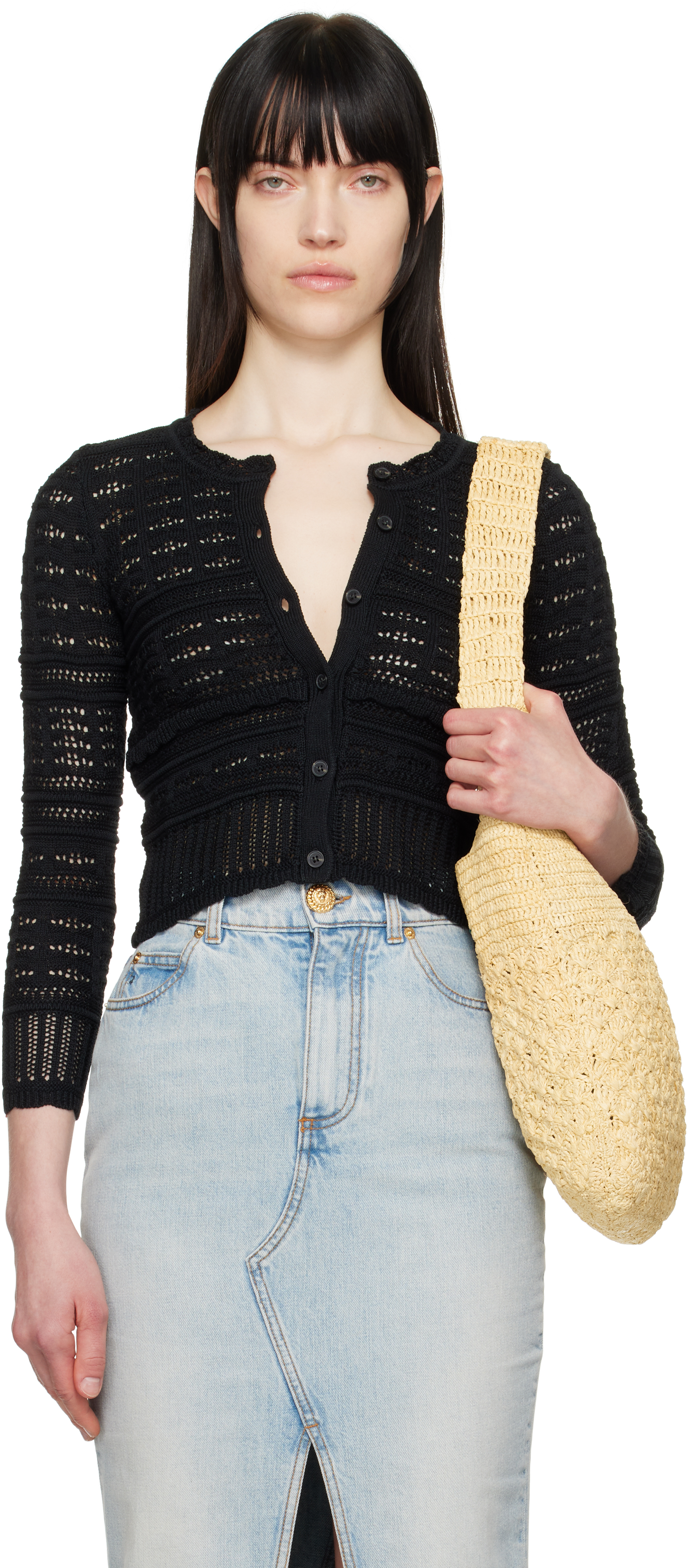 Isabel Marant Étoile Long-sleeved Cardigan In Black