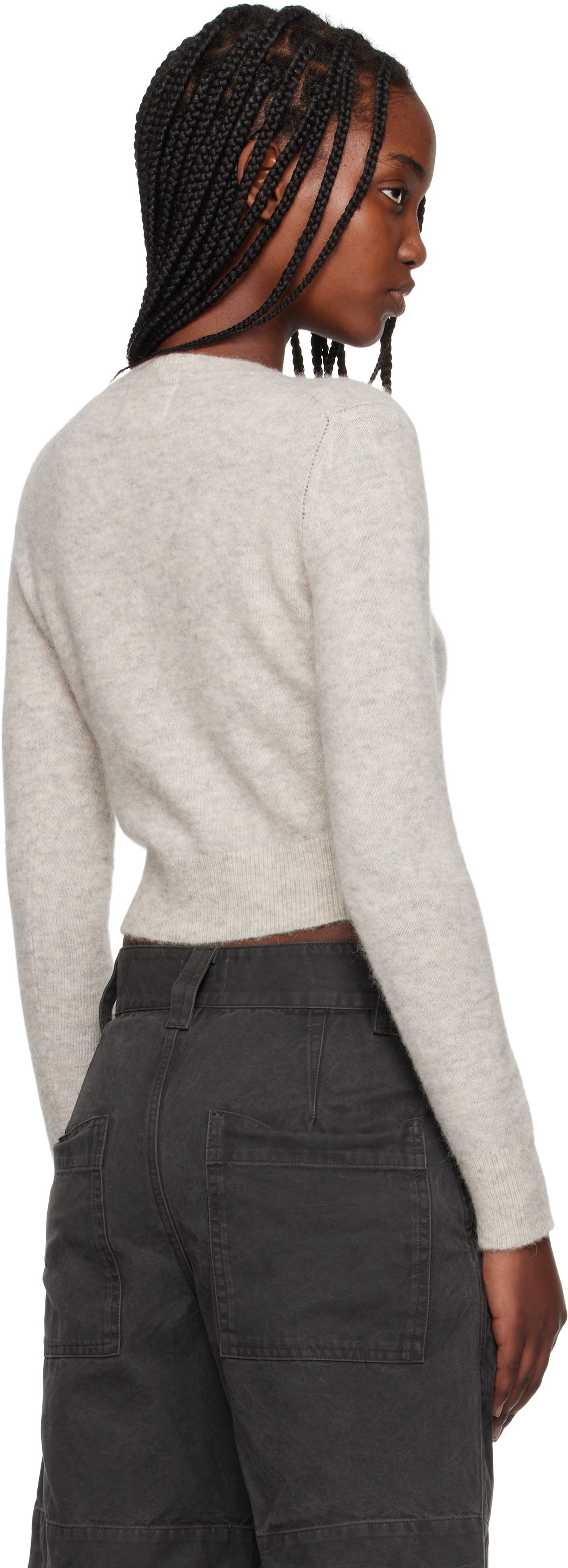Isabel Marant Étoile Gray Nity Cardigan In Sand