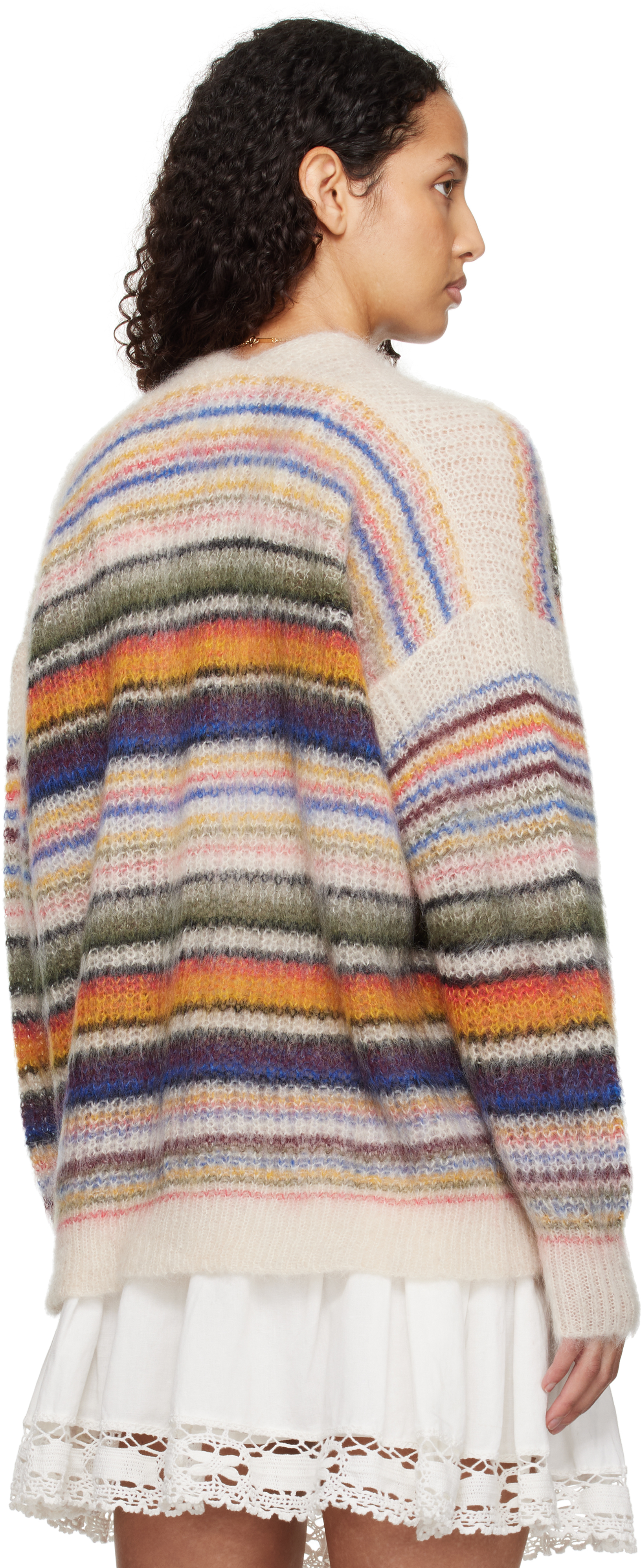 Isabel Marant Étoile Dana Stripe Cardigan In Multicolor