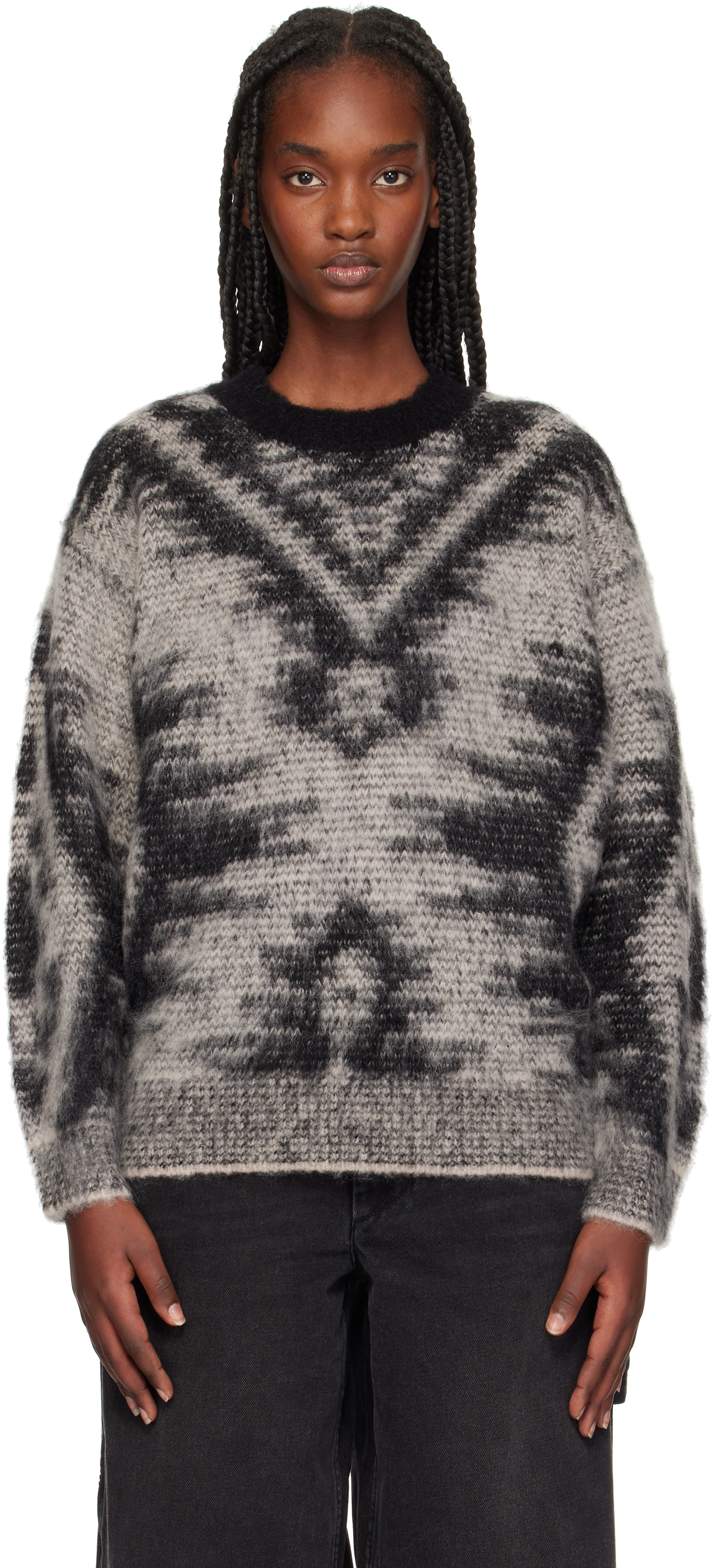 Black & Gray Fabia Sweater