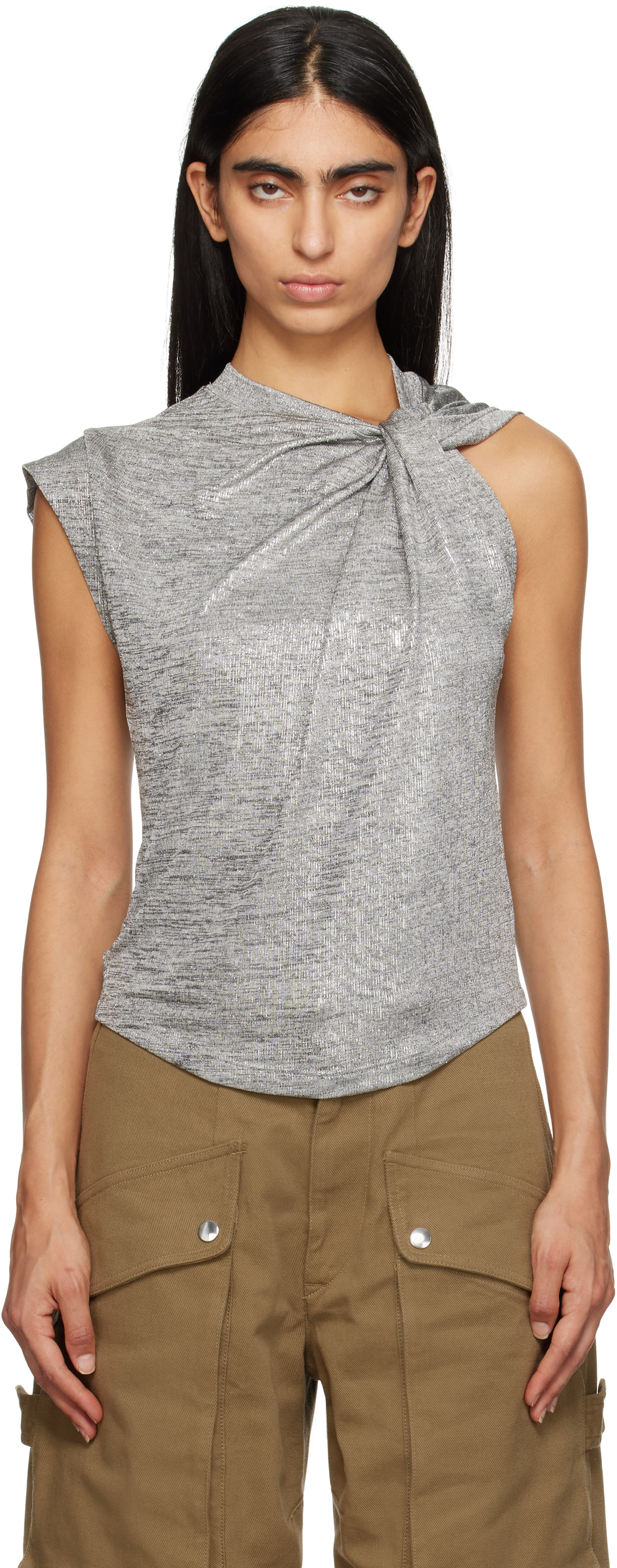 Silver Naylor Top by Isabel Marant Etoile on Sale
