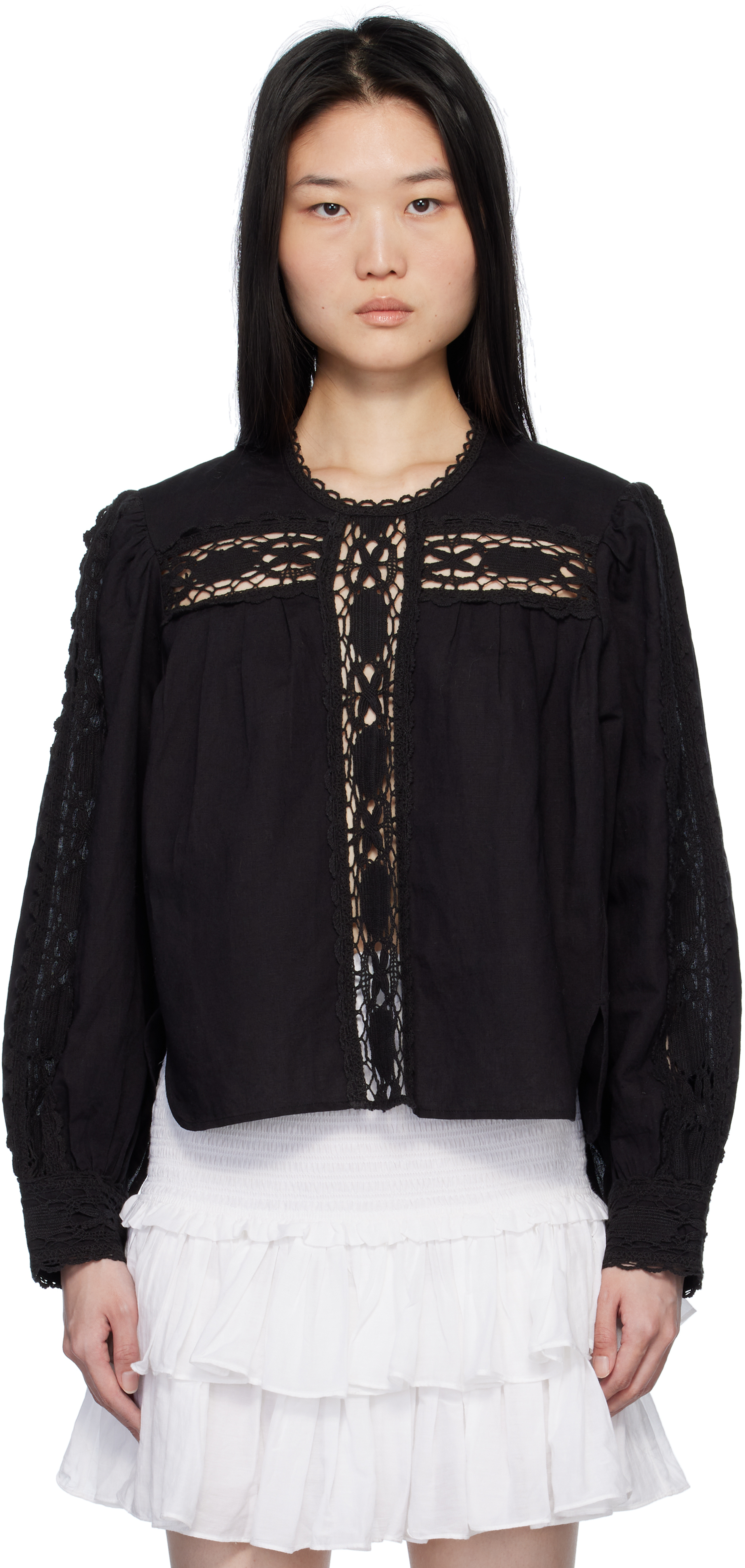 Black Valmira Blouse