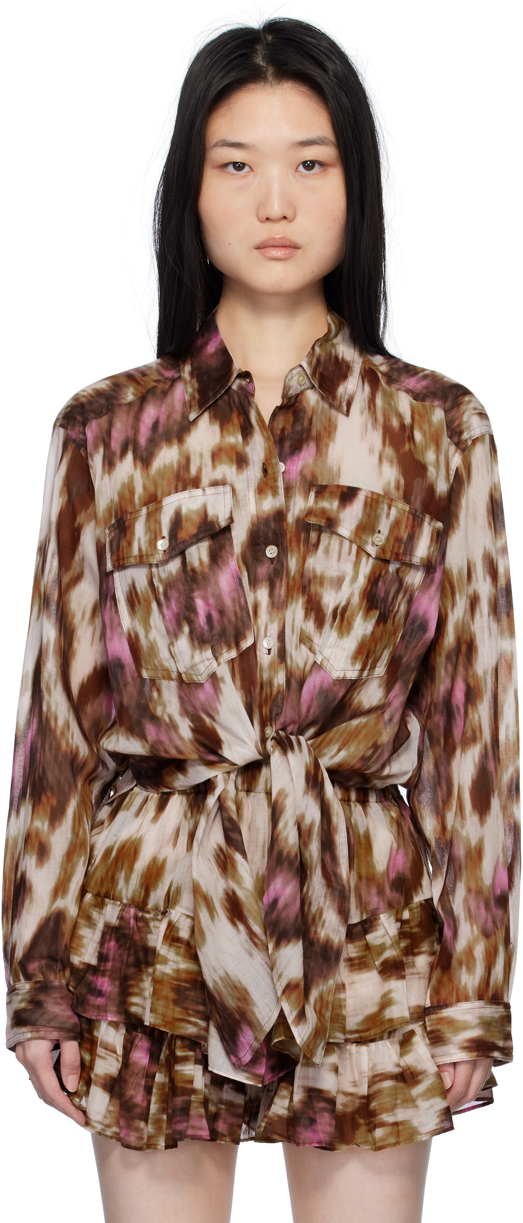 美品！ISABEL ÉTOILE MARANT シアーシャツ シアー ISABEL MARANT ETOILE(イザベルマランエトワール