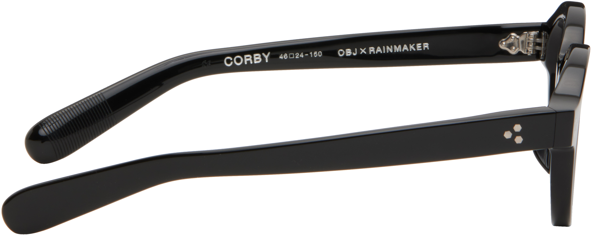Rainmaker Kyoto Black Obj Edition Corby Glasses In Black