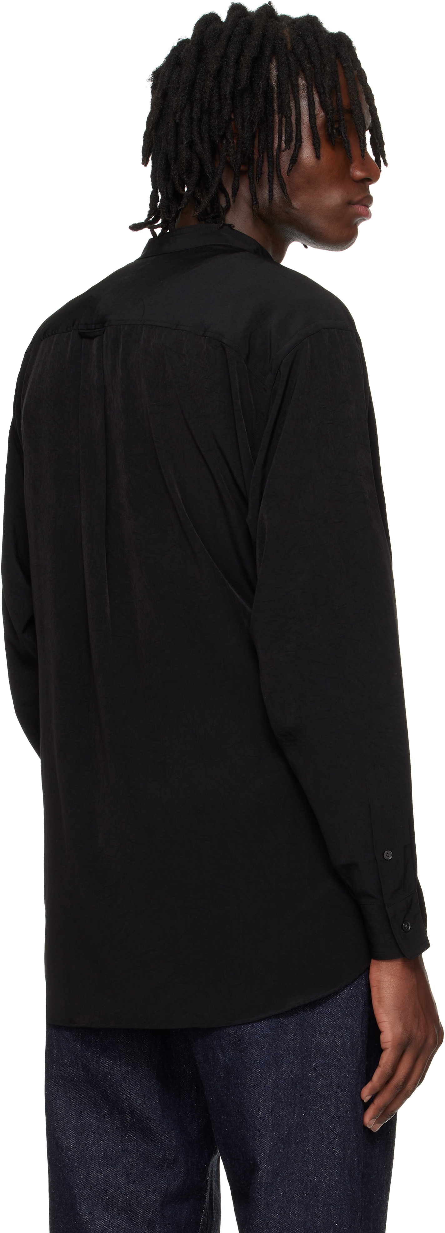 Rainmaker Kyoto Black Band Collar Dougi Shirt In Black