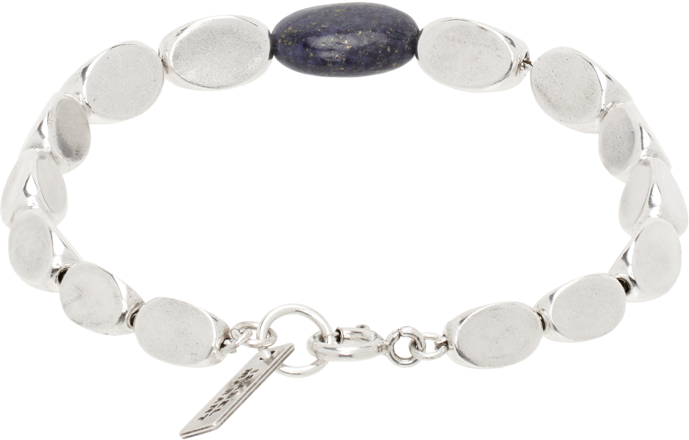 Isabel Marant Silver Leotie Bracelet In Navy/silver