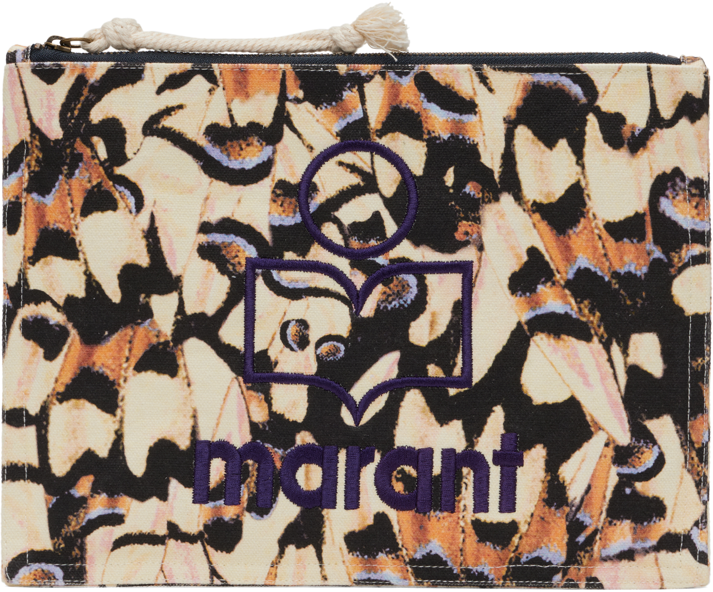 【関税込み】Netia pouch - Isabel Marant - Cotton - Multi Netia Pouch Isabel Marant in Faded Rust Canvas