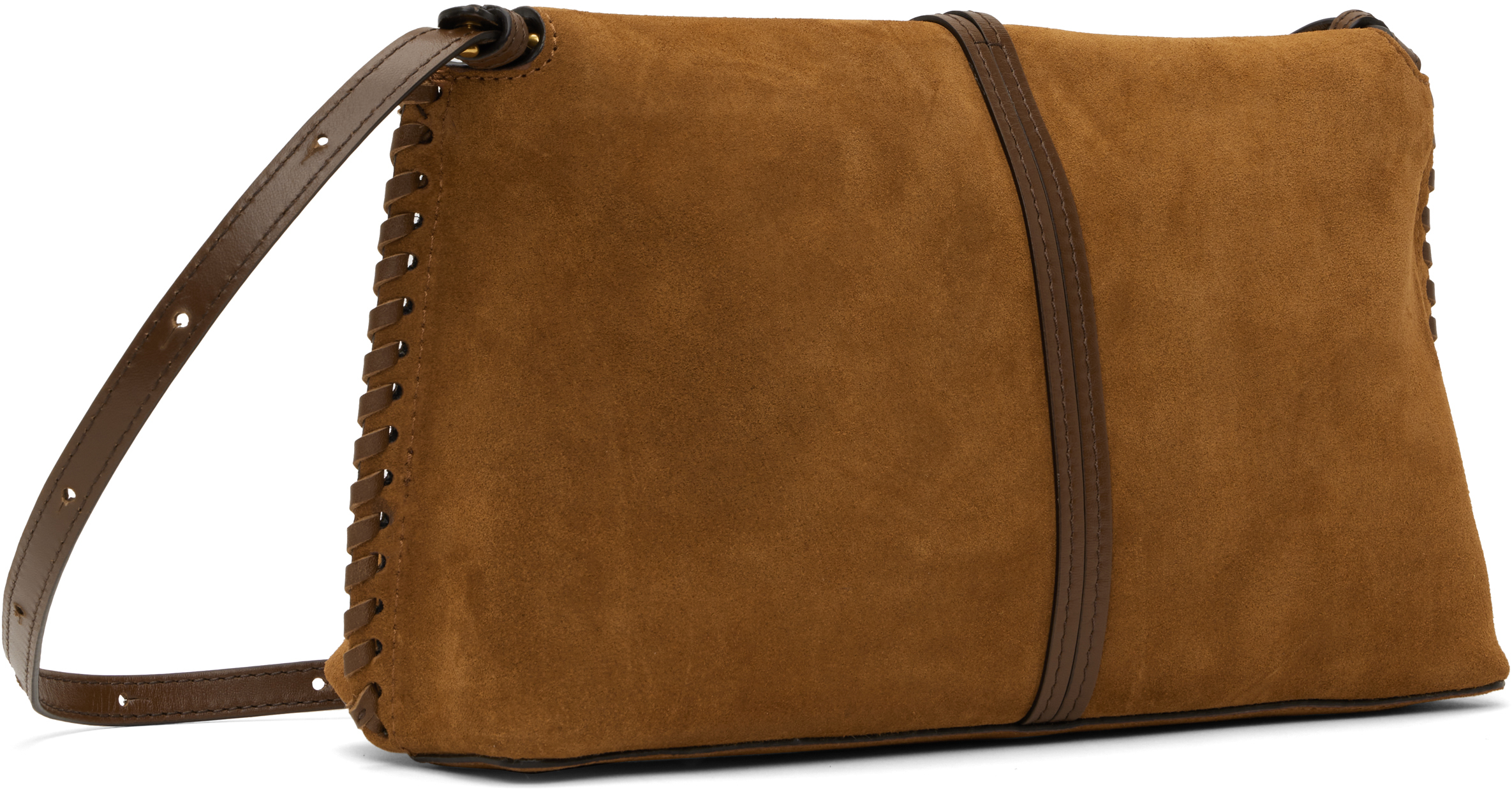 ISABEL MARANT TAN SILAO CLUTCH BAG 