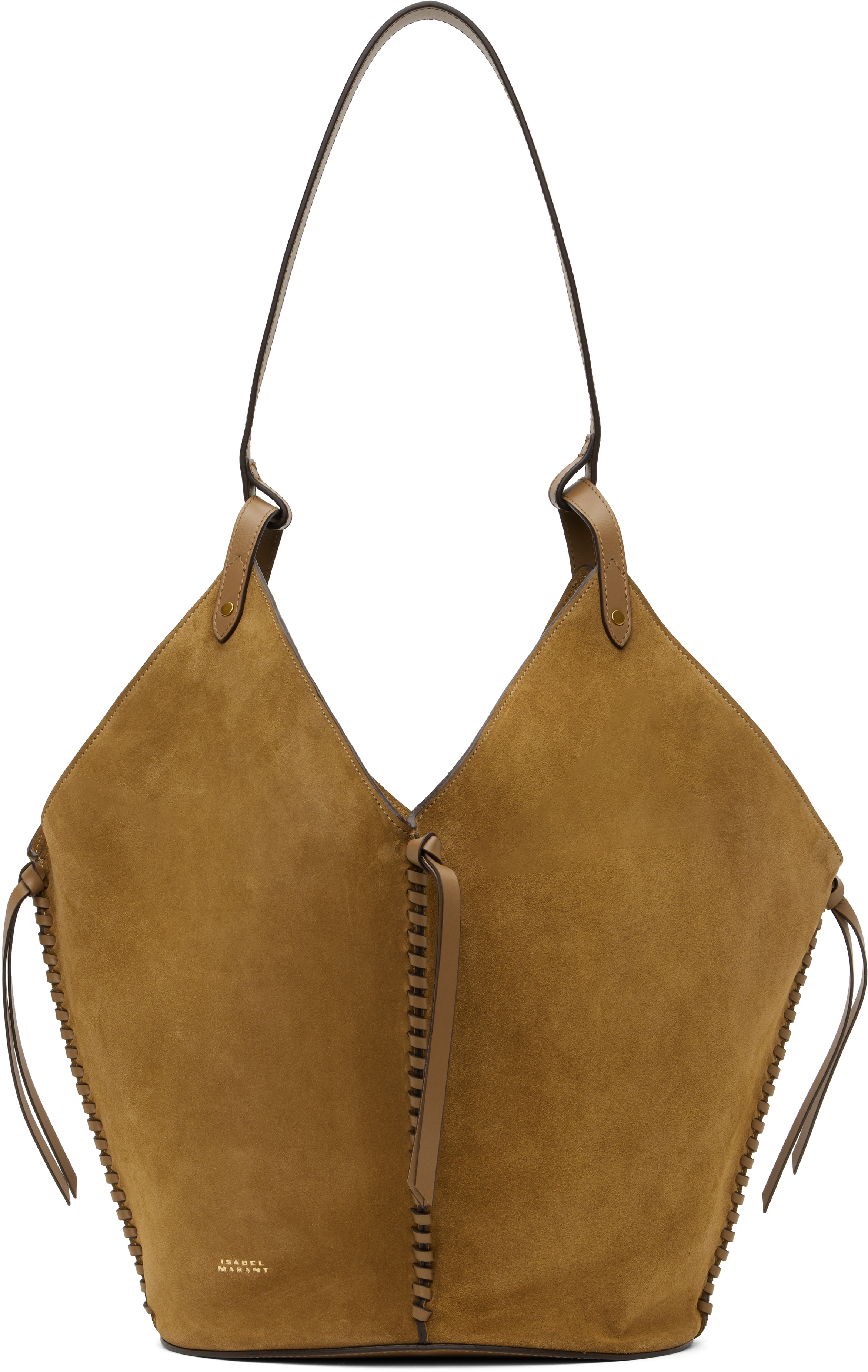 Isabel Marant Tampa Suede Shoulder Bag In Taupe