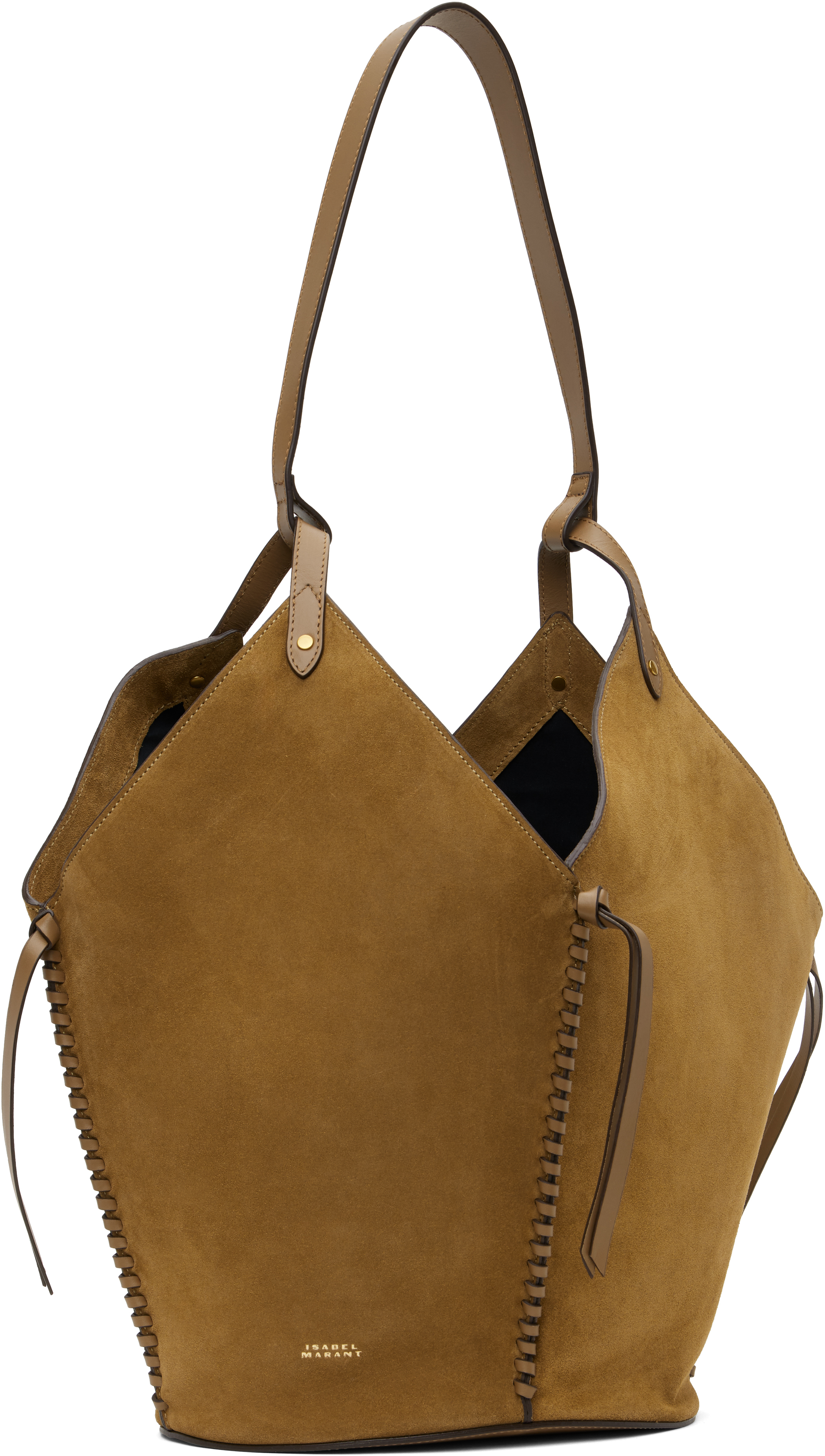 Isabel Marant Tampa Suede Shoulder Bag In Taupe