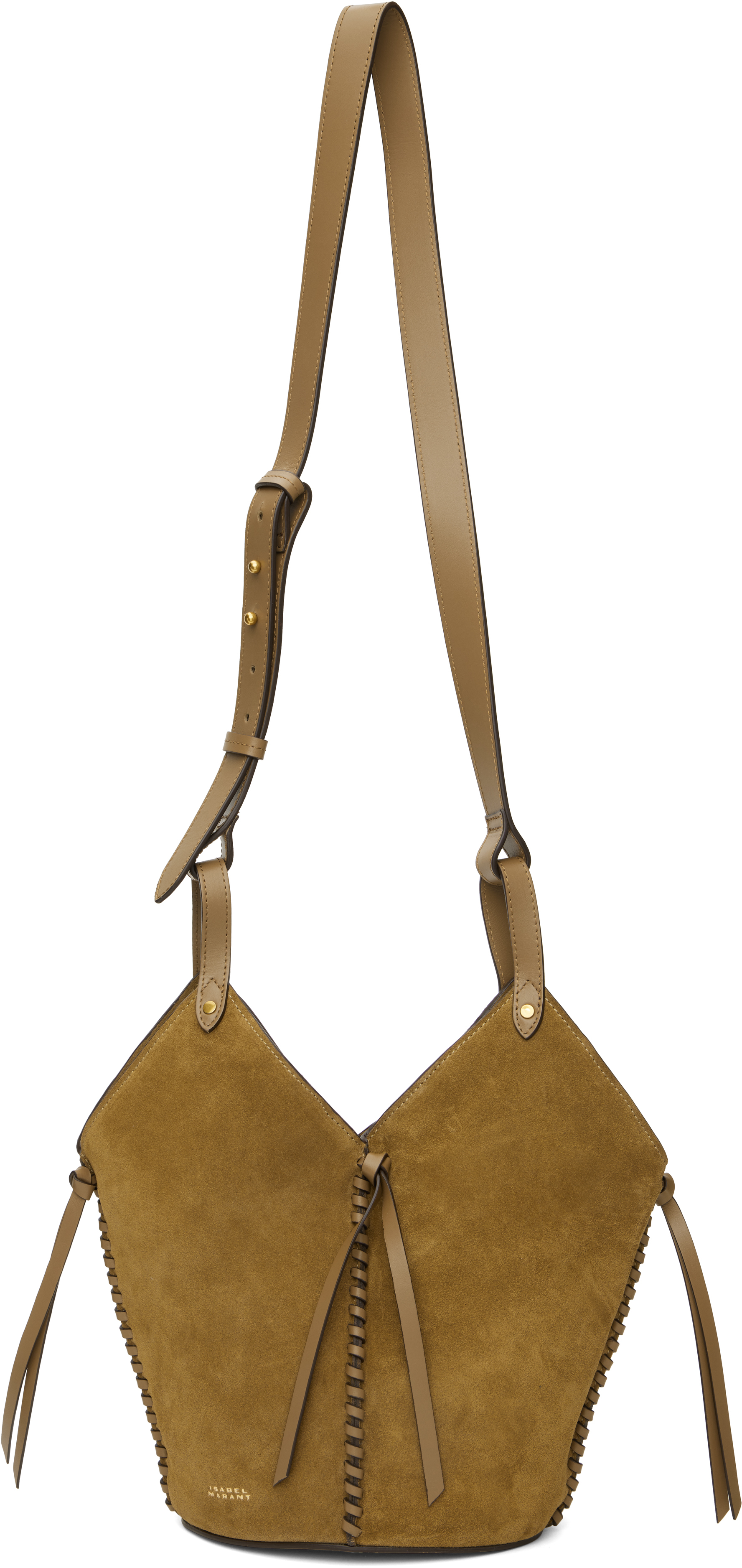 Shop Isabel Marant Taupe Tampa Mini Bag