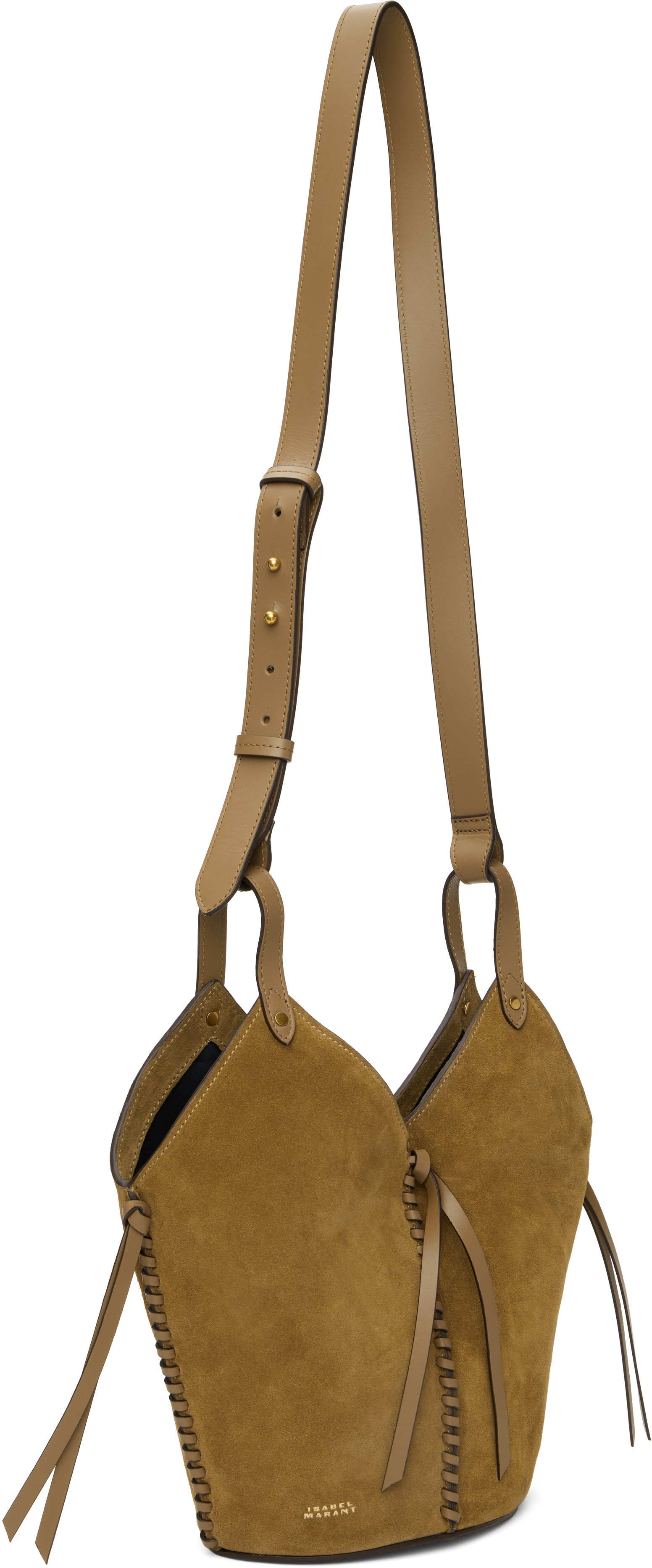 Shop Isabel Marant Taupe Tampa Mini Bag