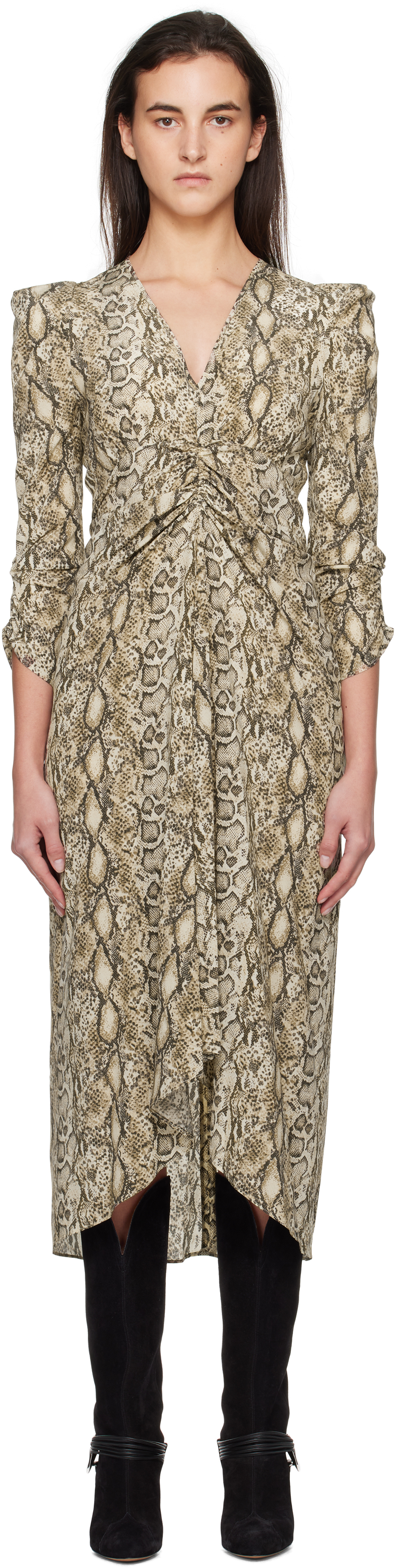 【関税込み】Isabel Marant ホワイト Laly ミディアムワンピース SAMANTHA DRESS Woman white | ISABEL MARANT Official online store