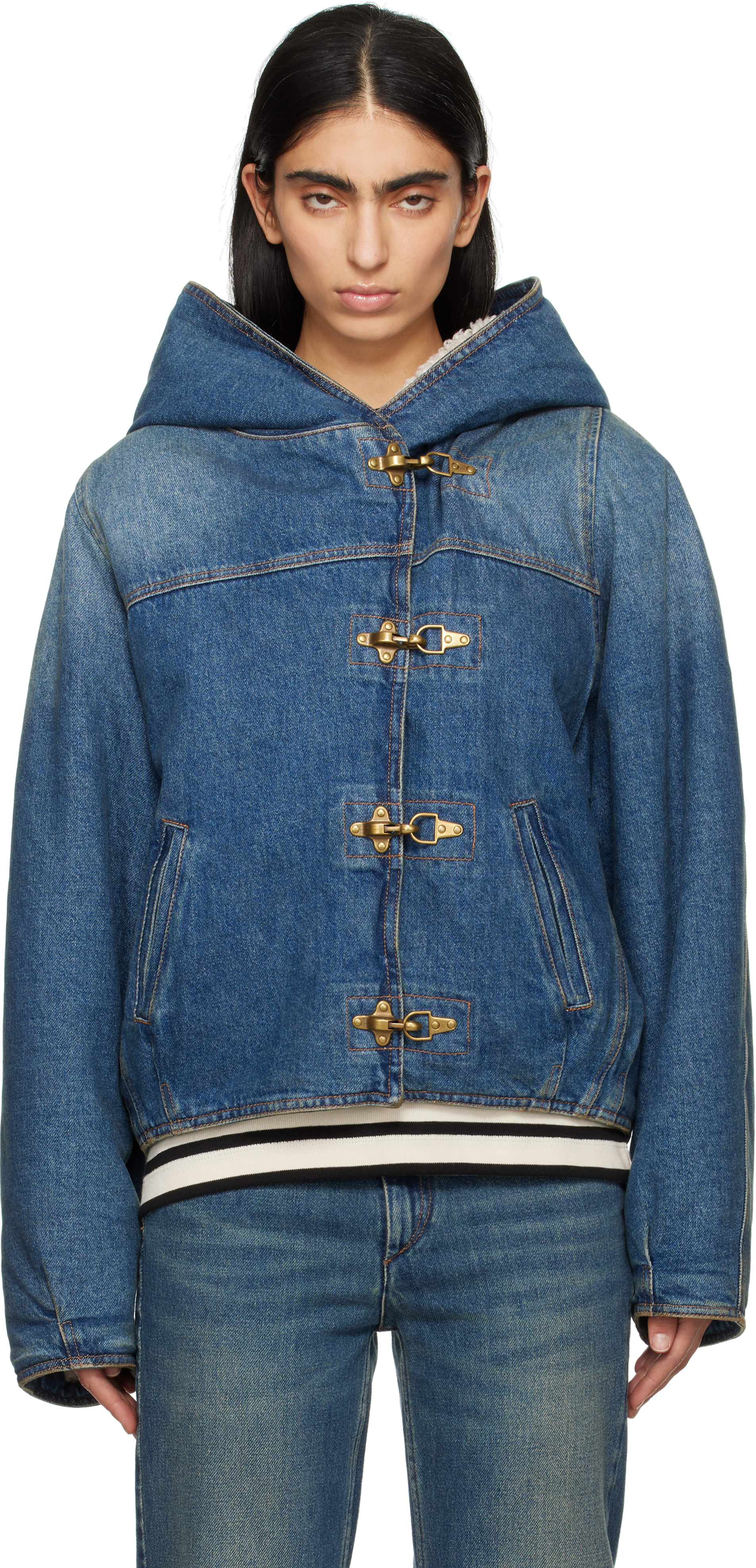 Beige Biane Denim Jacket