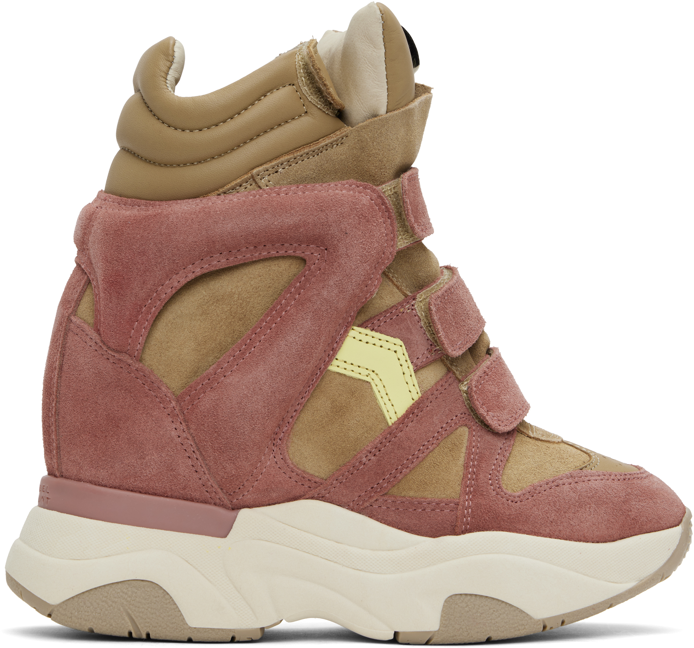 Beige & Pink Balskee Sneakers