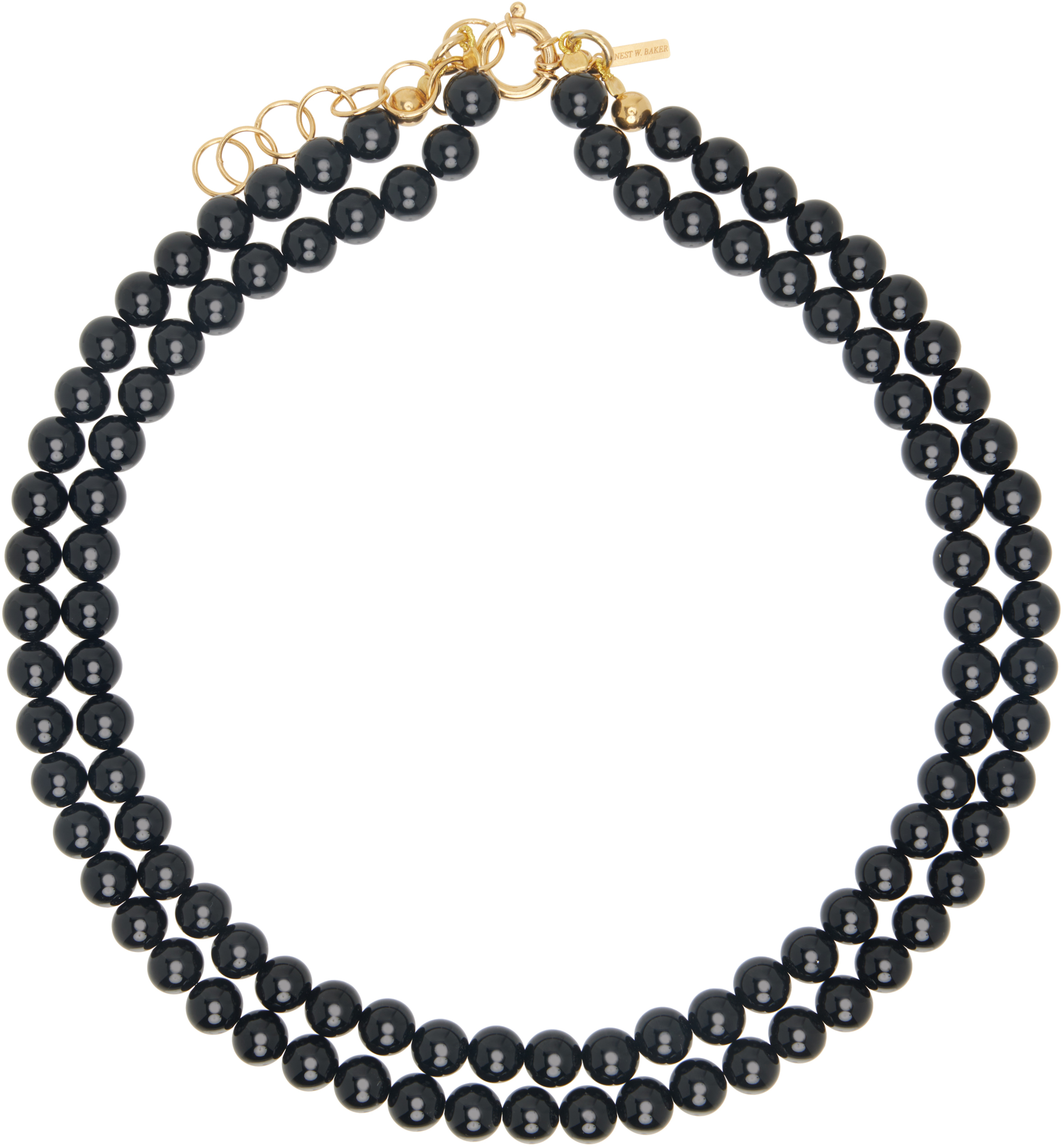 Black Agate Pearl Necklace